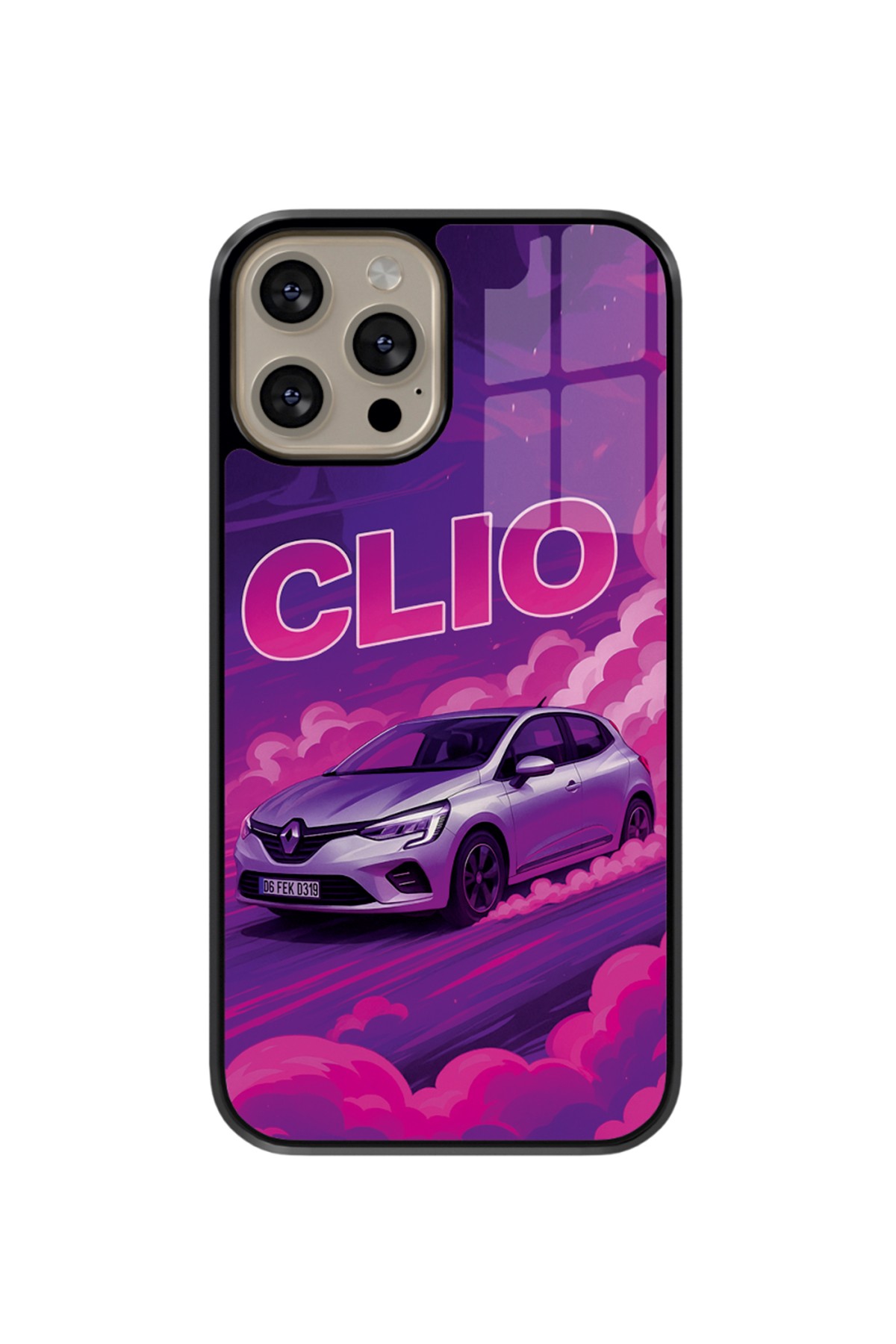 Purple Clıo Flexible Cam Kılıf