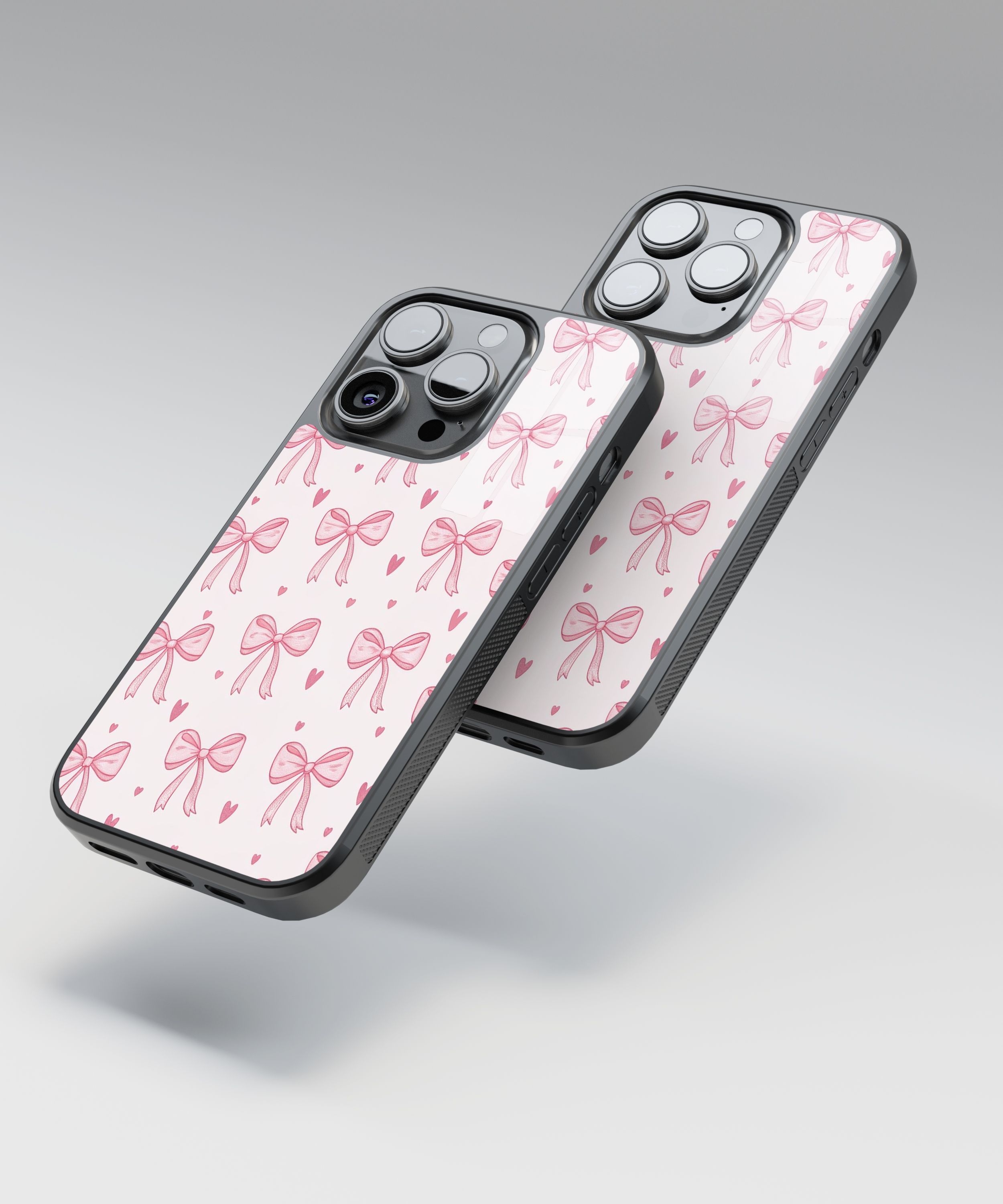  Pembe Noktalı Fiyonk Flexible Cam Kılıf
