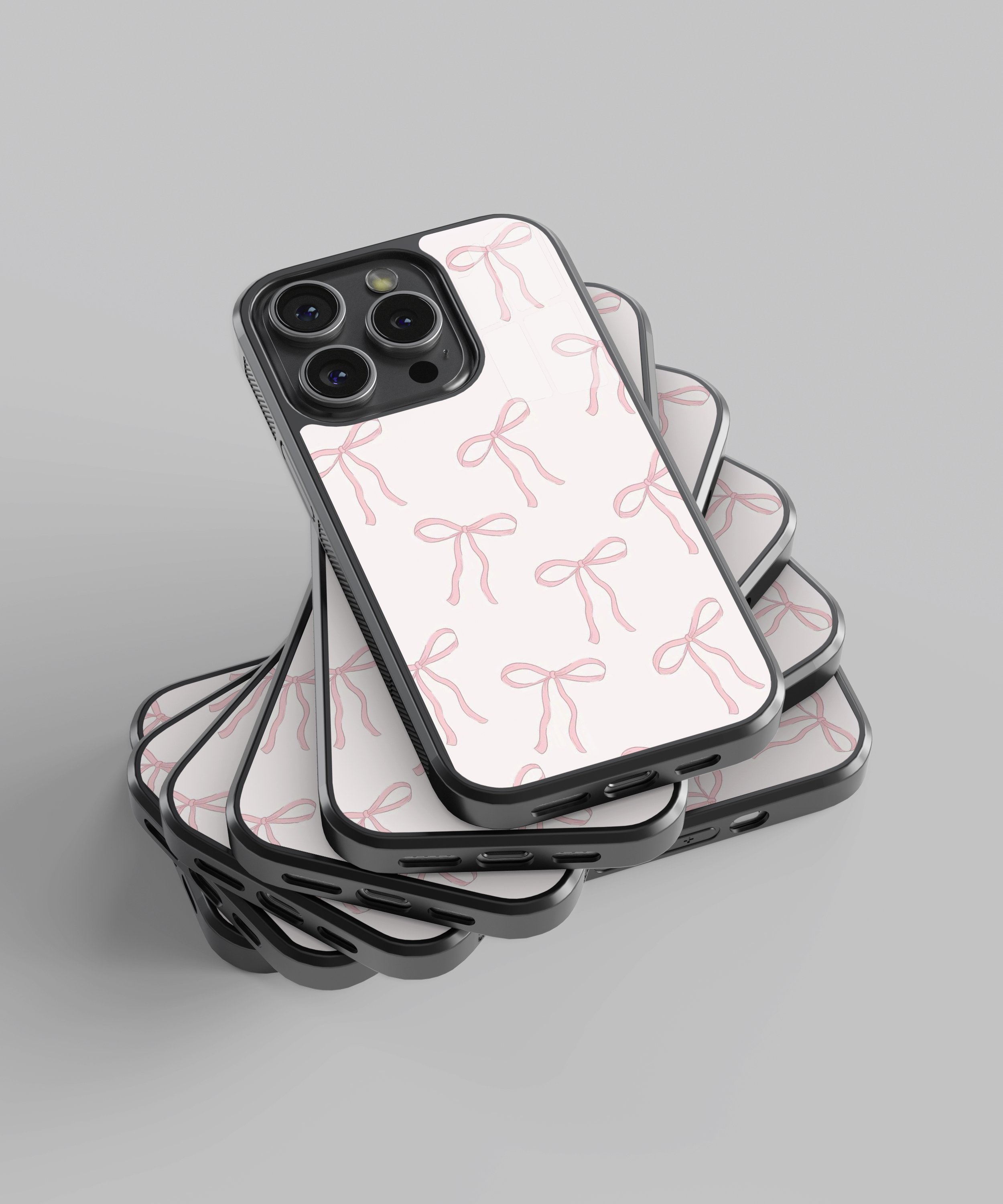 Pembe-Beyaz Flexible Cam Kılıf