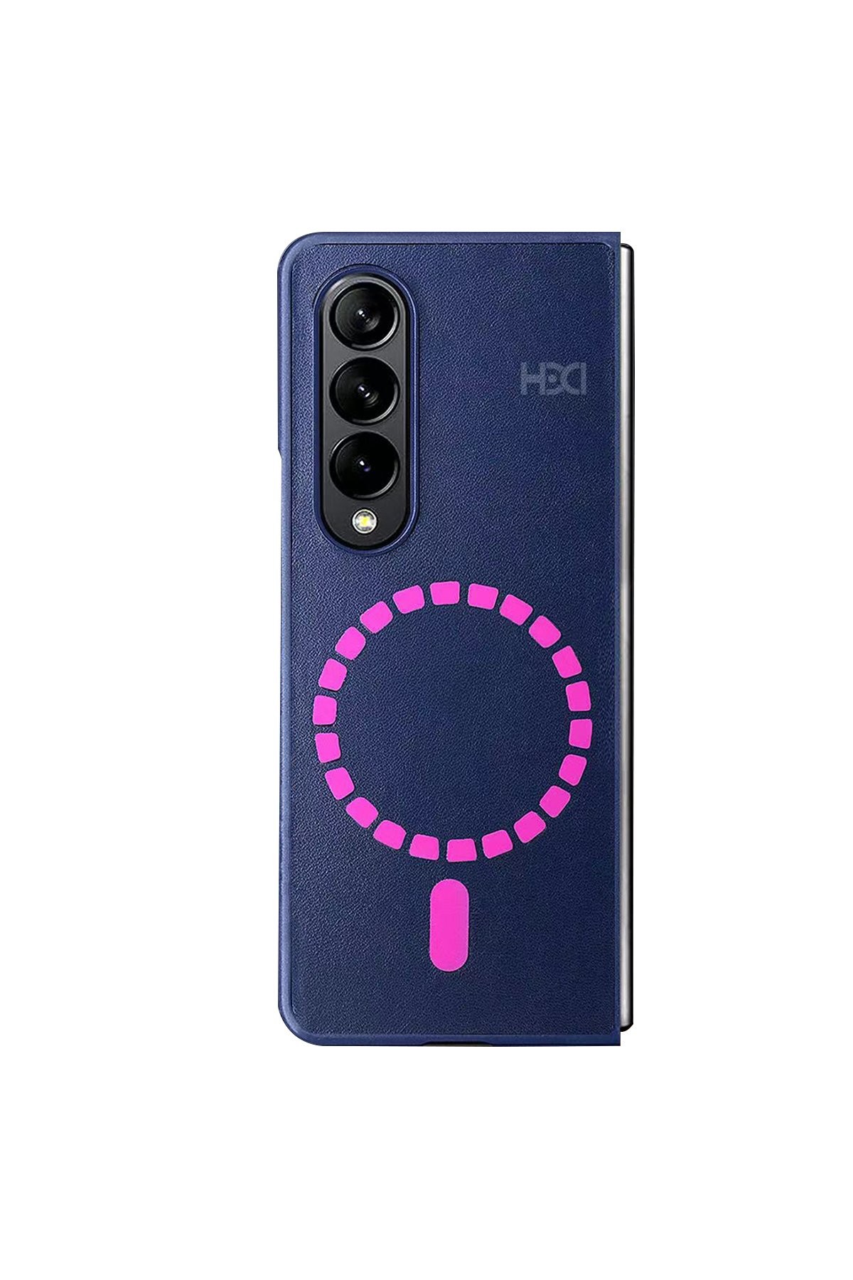 HDD Samsung Z Fold 4 Kılıf Magneticsafe Telefon Kılıfı - Lacivert