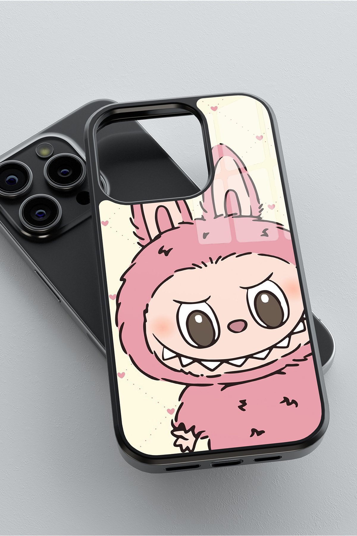 Labubu Candy Pink Flexible Cam Kılıf