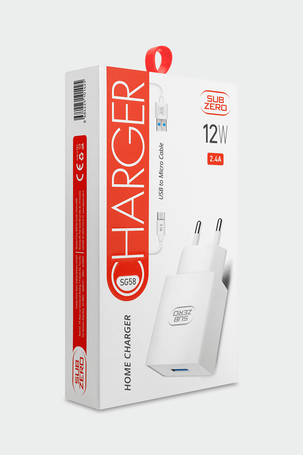 Subzero Micro Şarj Cihazı Beyaz