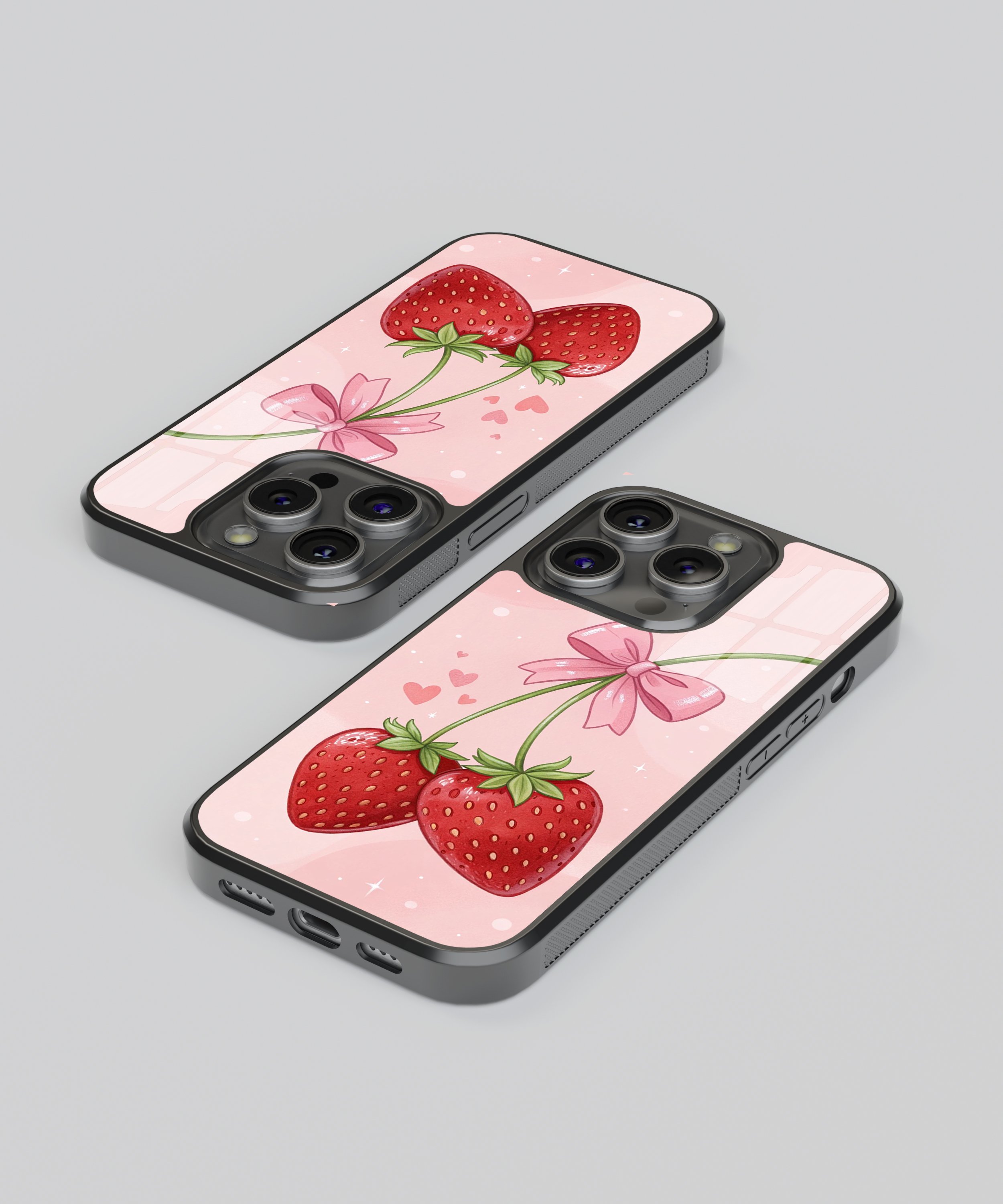 Çilek-Fiyonk Flexible Cam Kılıf