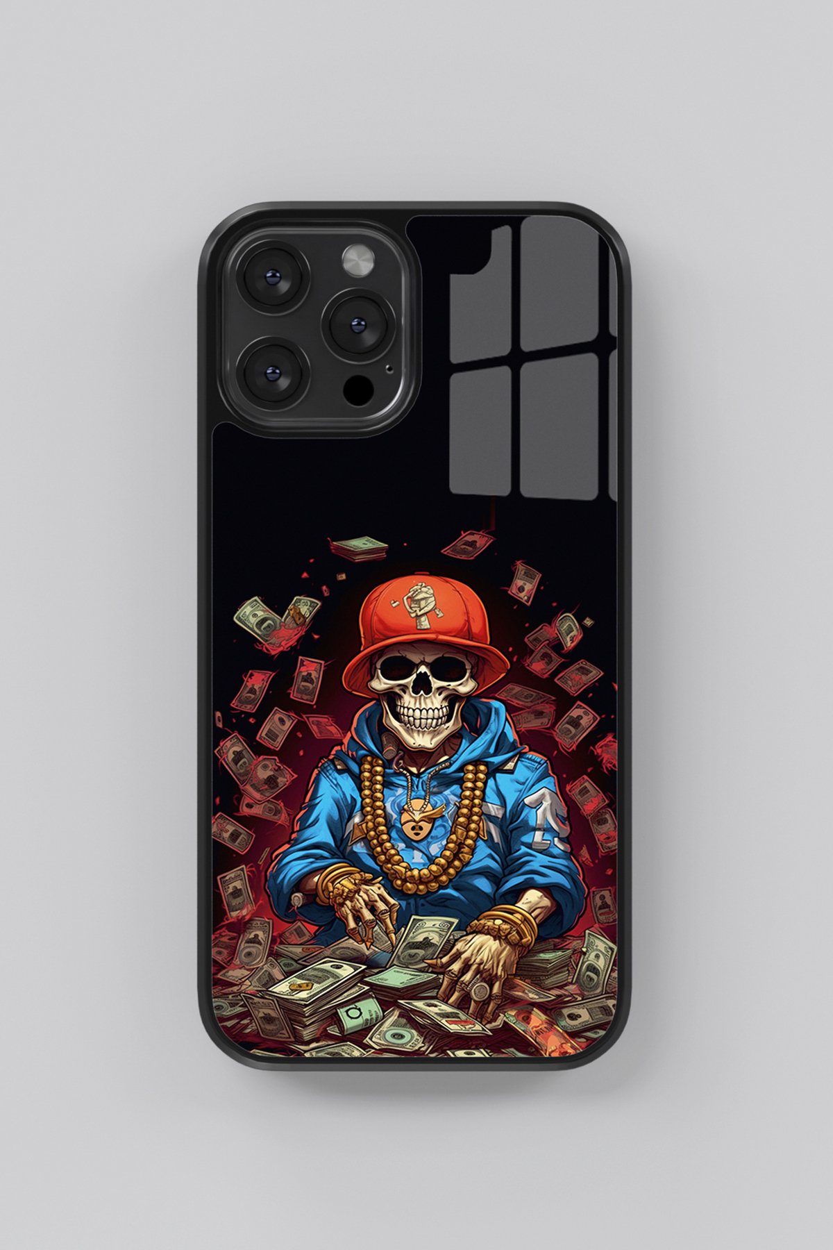 Skeleton Dollar Flexible Cam Kılıf