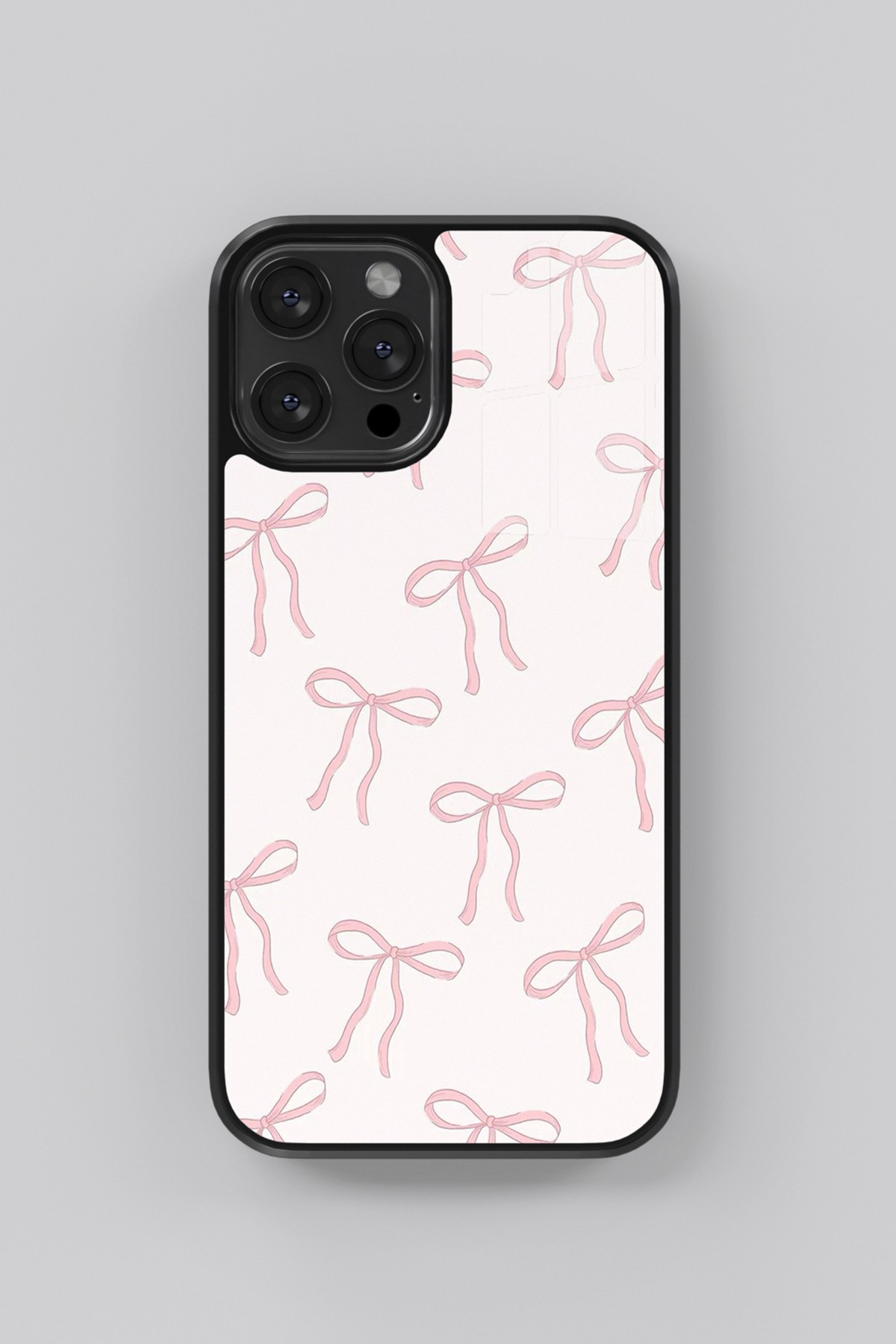 Pembe-Beyaz Flexible Cam Kılıf