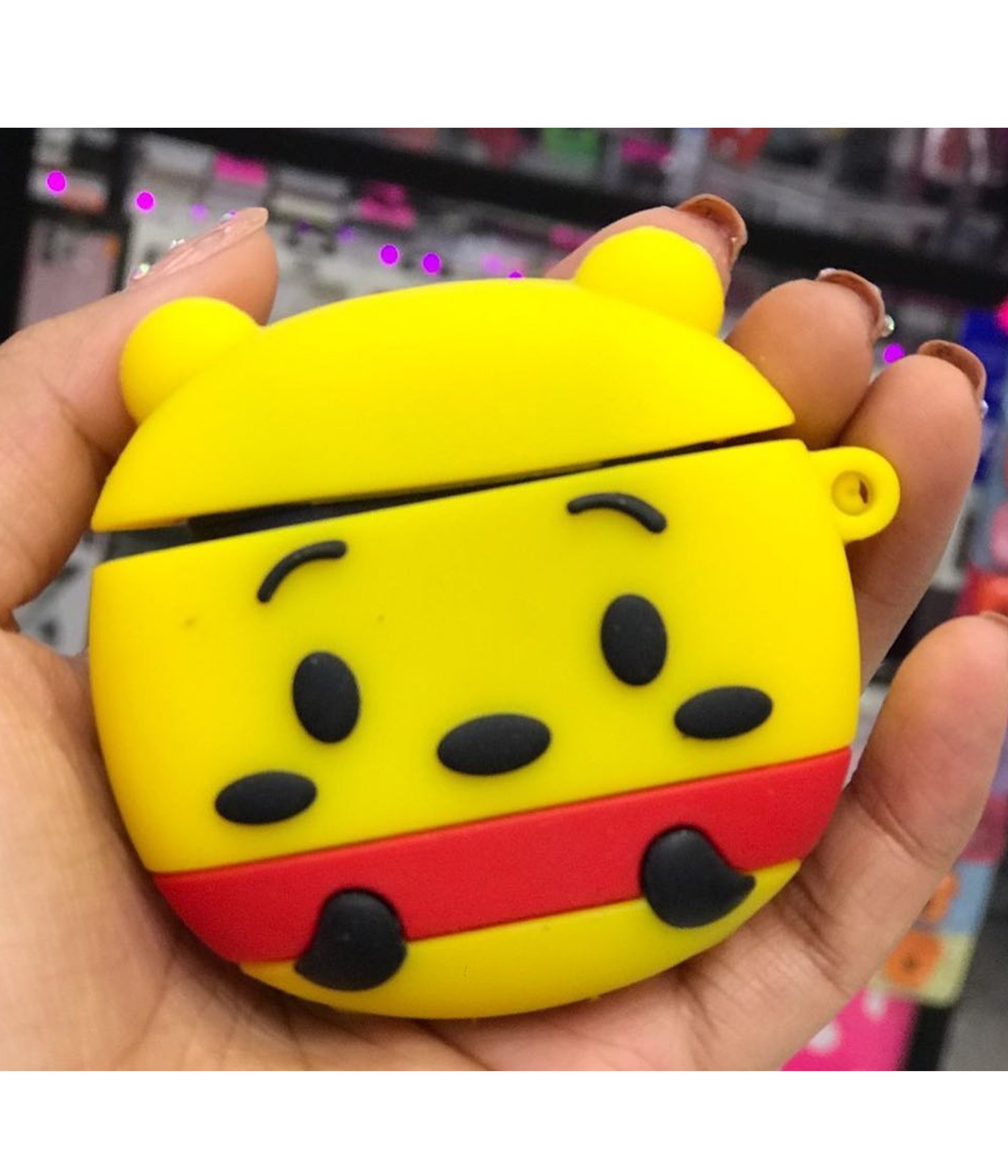 Sarı Ayıcık Figürlü Airpods 1-2 Kılıfı