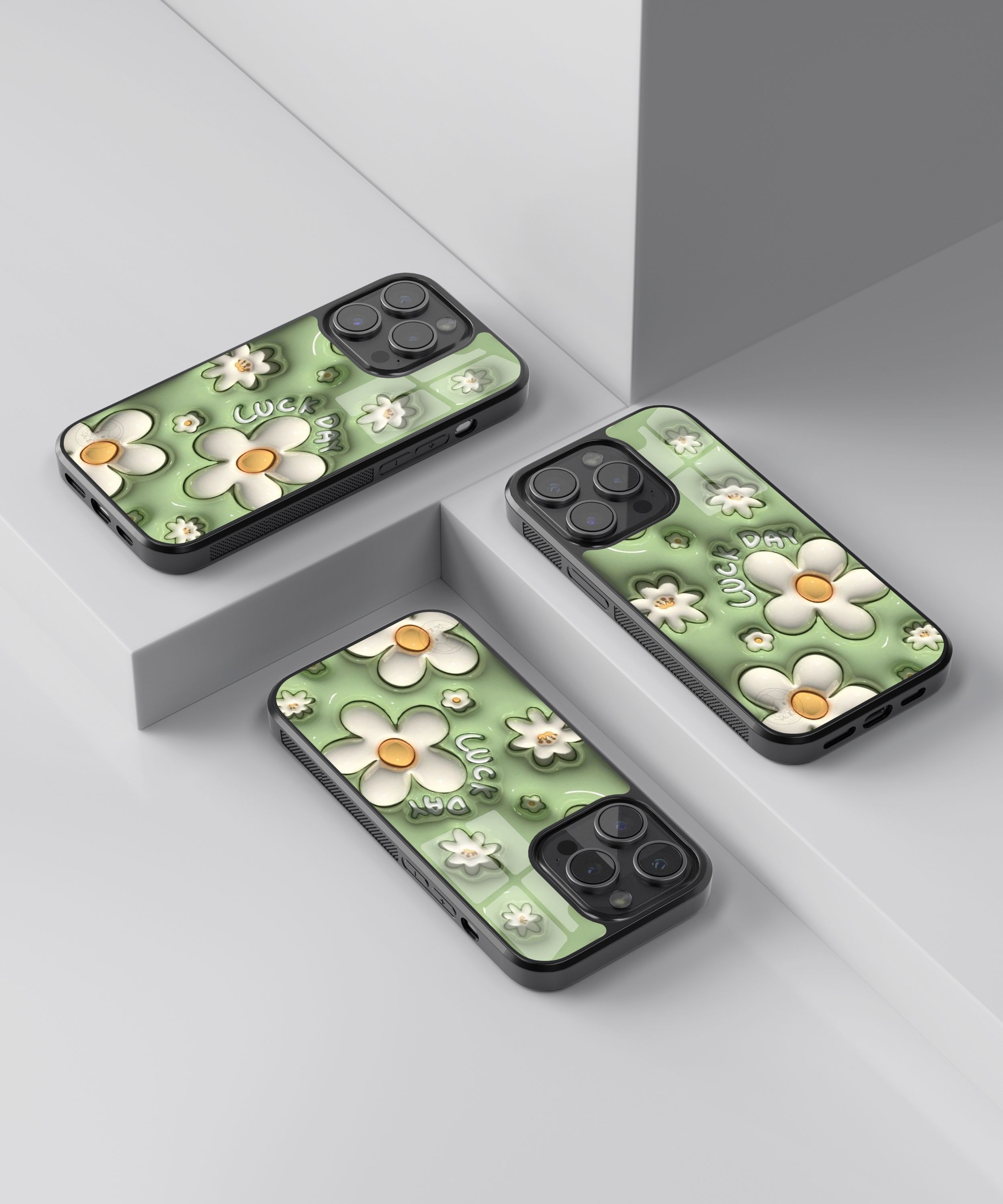 3D Luck Day Flower Flexible Cam Kılıf