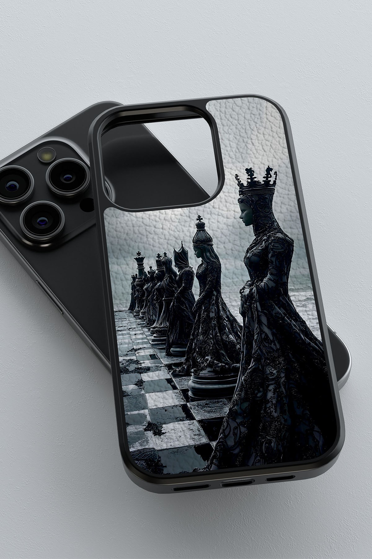 Chess Queens Vegie Deri Kılıf