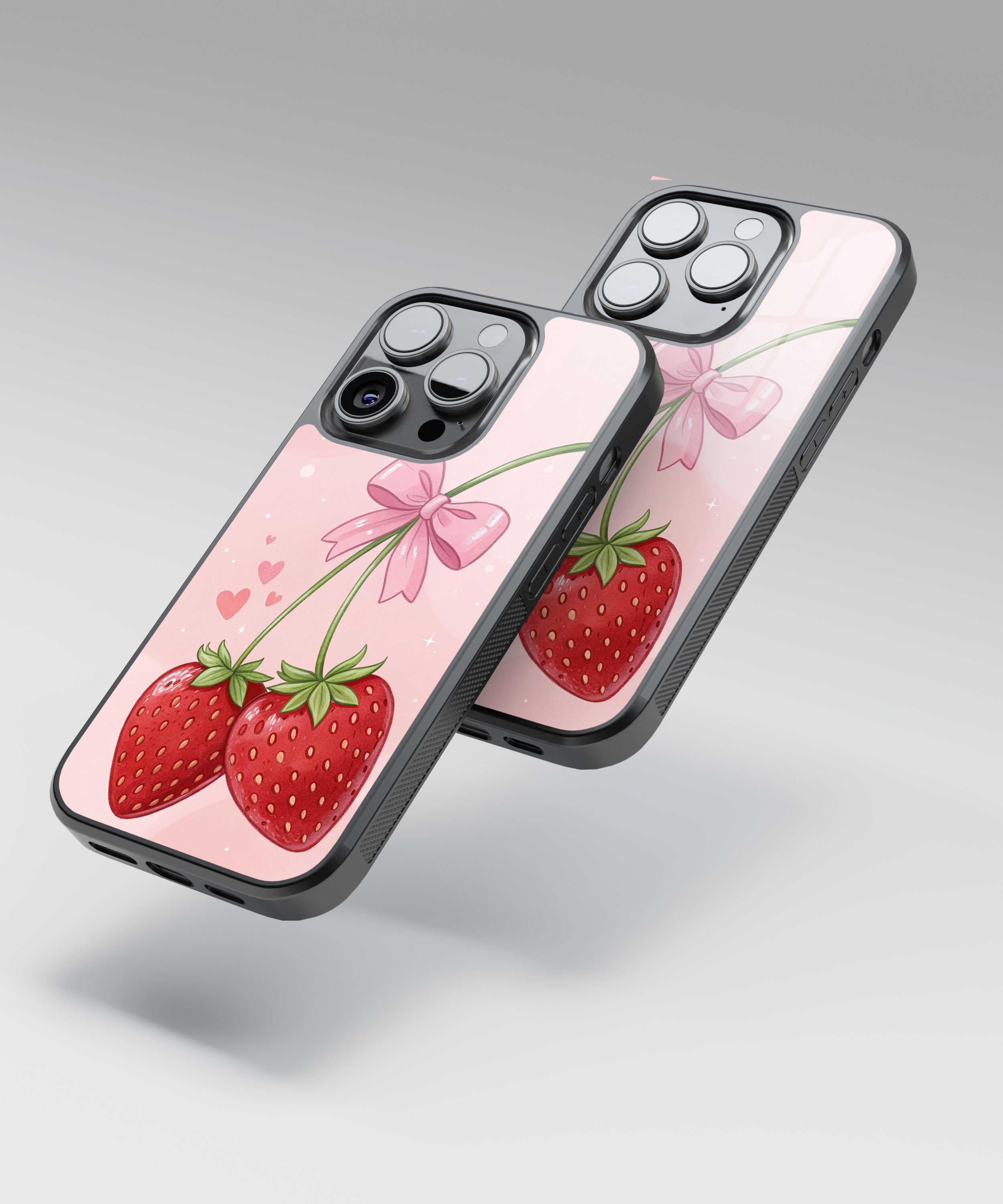 Çilek-Fiyonk Flexible Cam Kılıf
