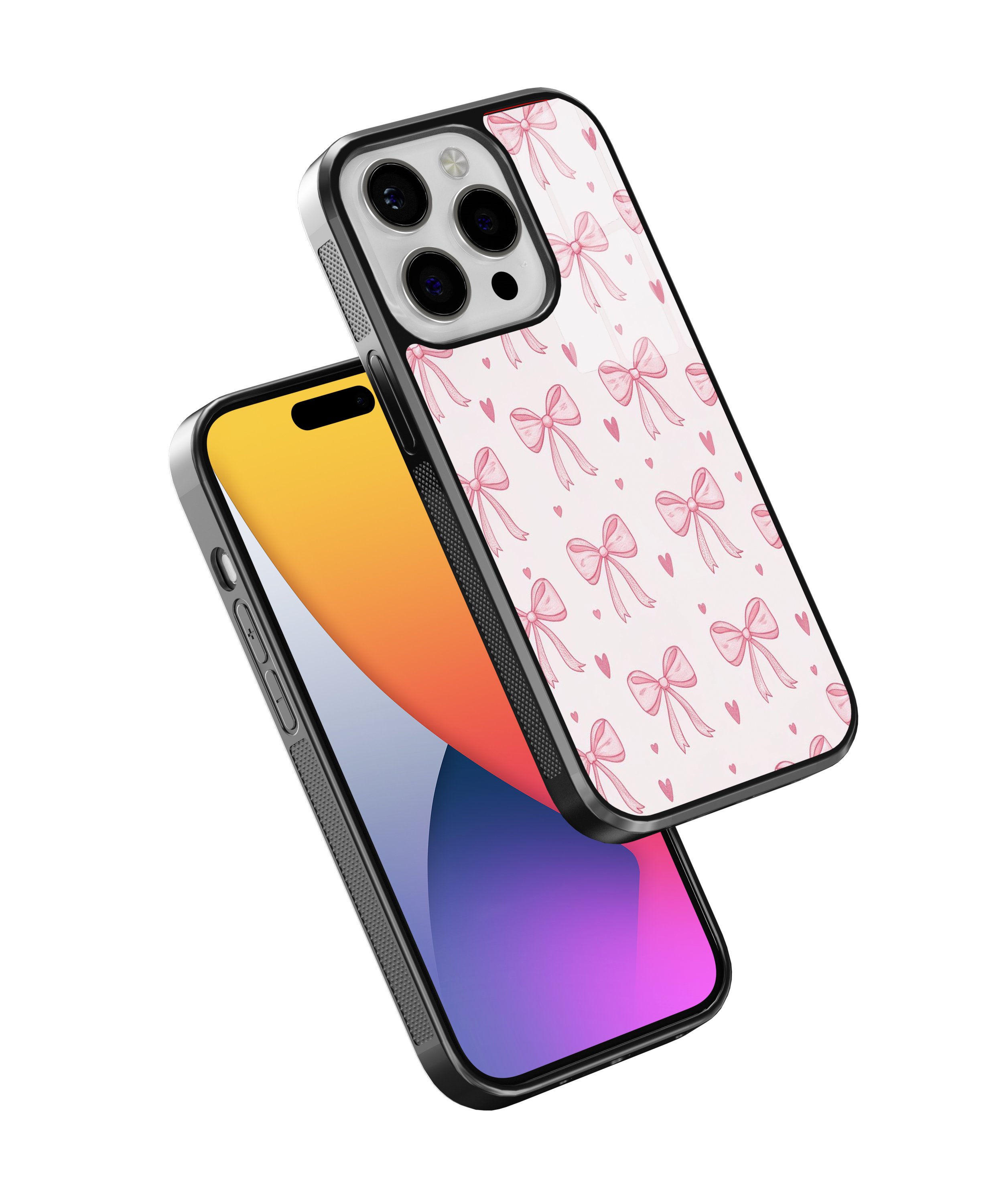  Pembe Noktalı Fiyonk Flexible Cam Kılıf