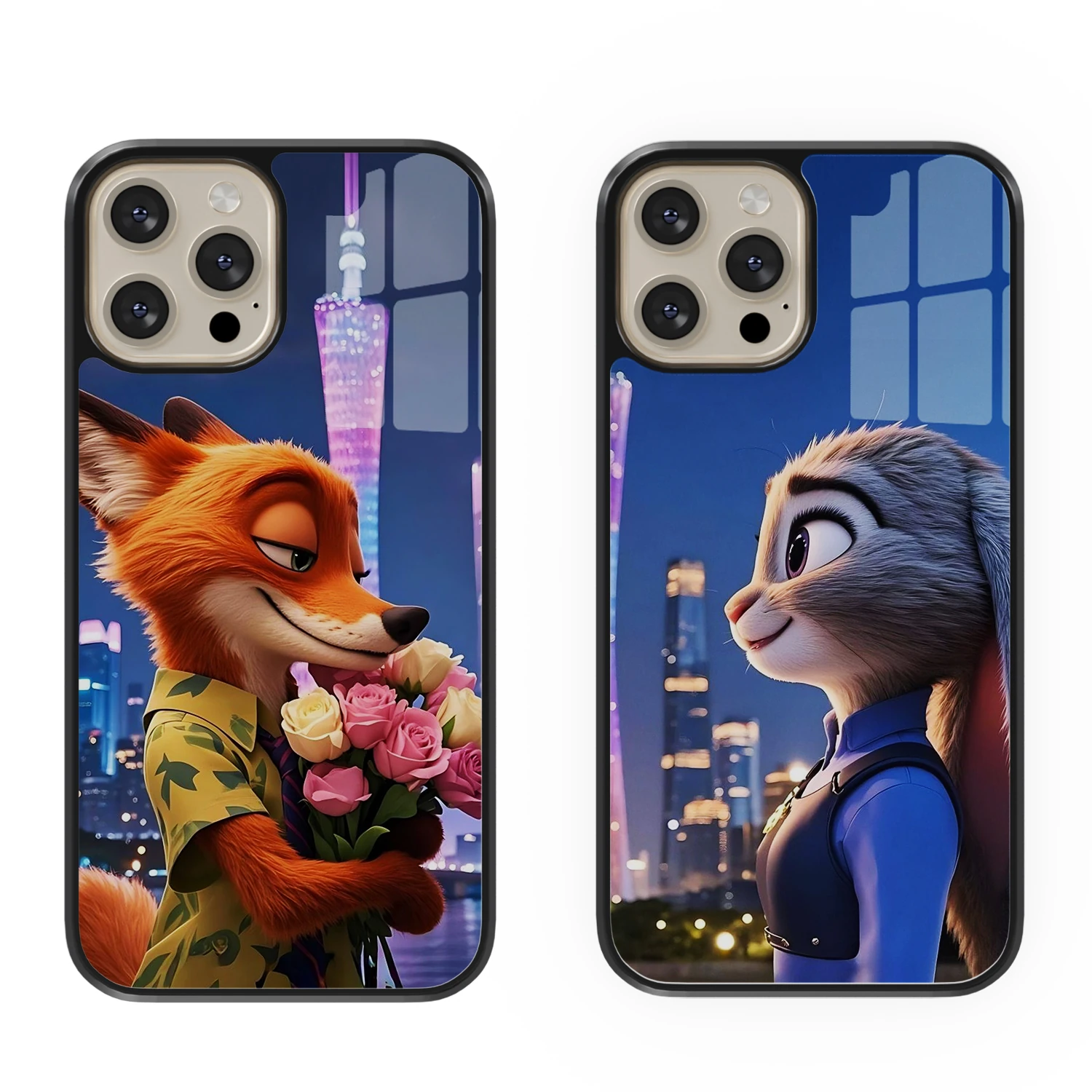 Zootopia Couple Çift Flexible Cam Kılıf