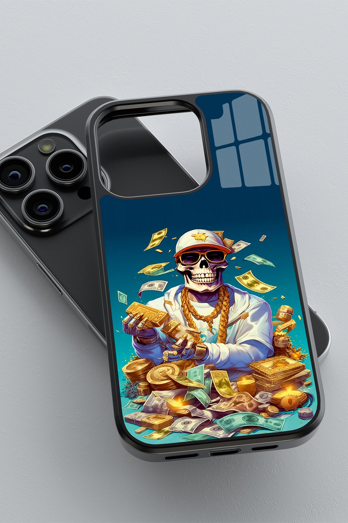 Skeleton Dollar Flexible Cam Kılıf