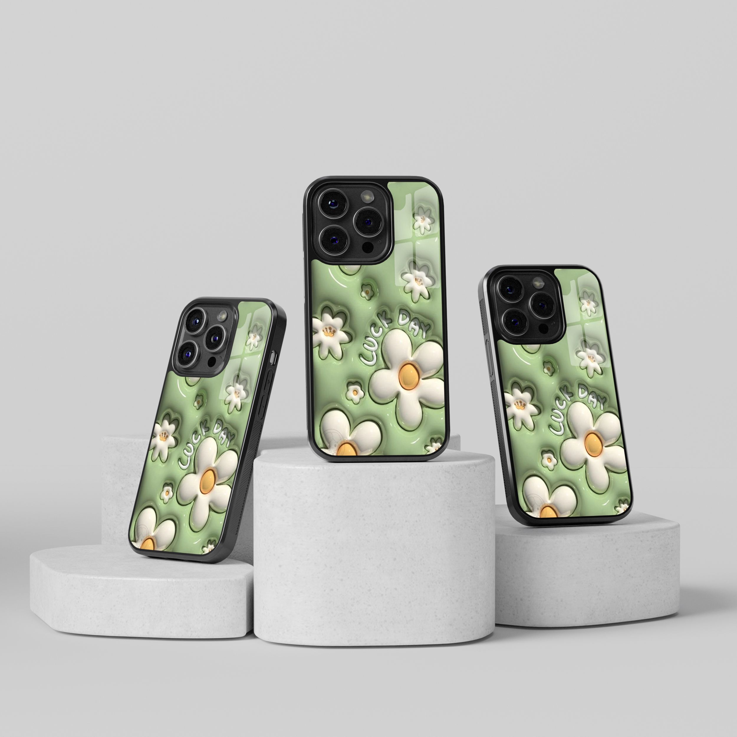3D Luck Day Flower Flexible Cam Kılıf