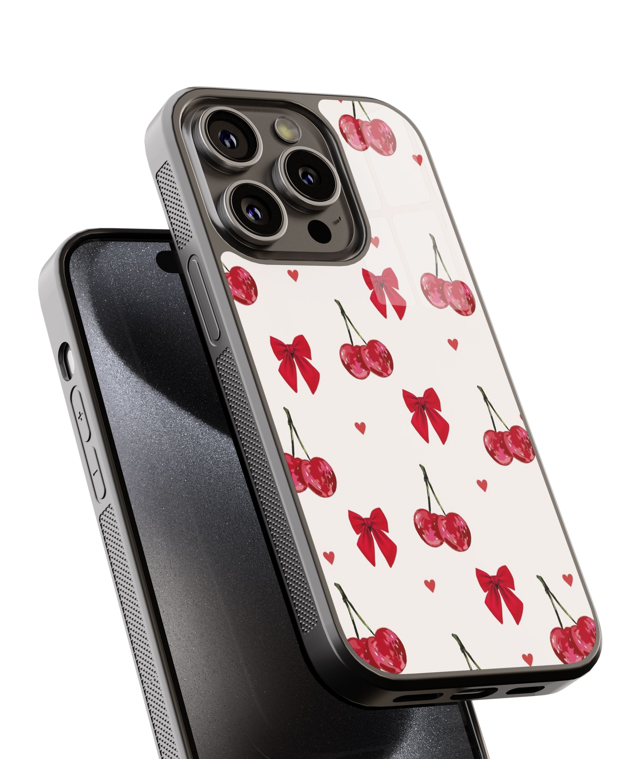 Kırmızı Fiyonk-Kiraz Flexible Cam Kılıf