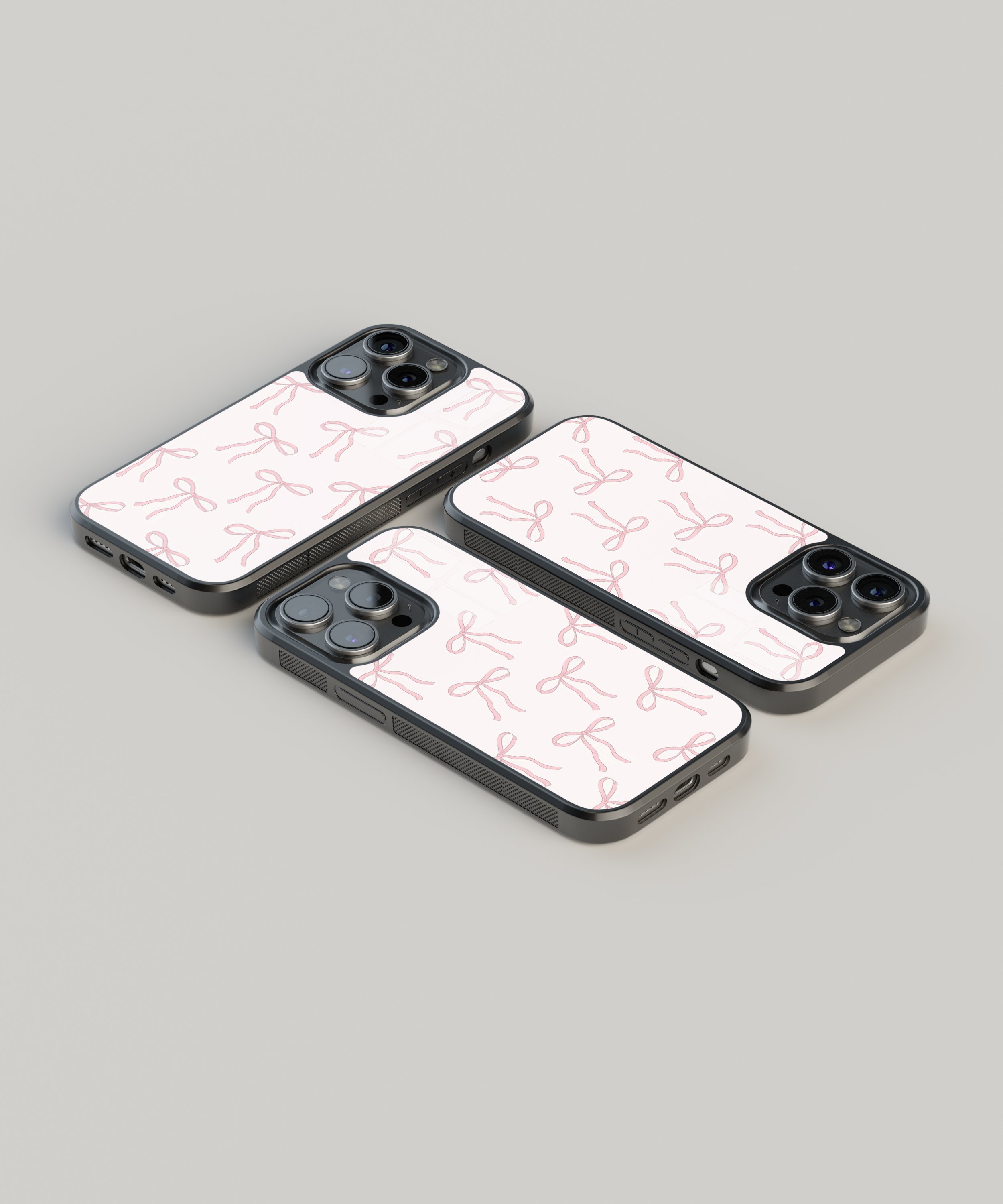 Pembe-Beyaz Flexible Cam Kılıf