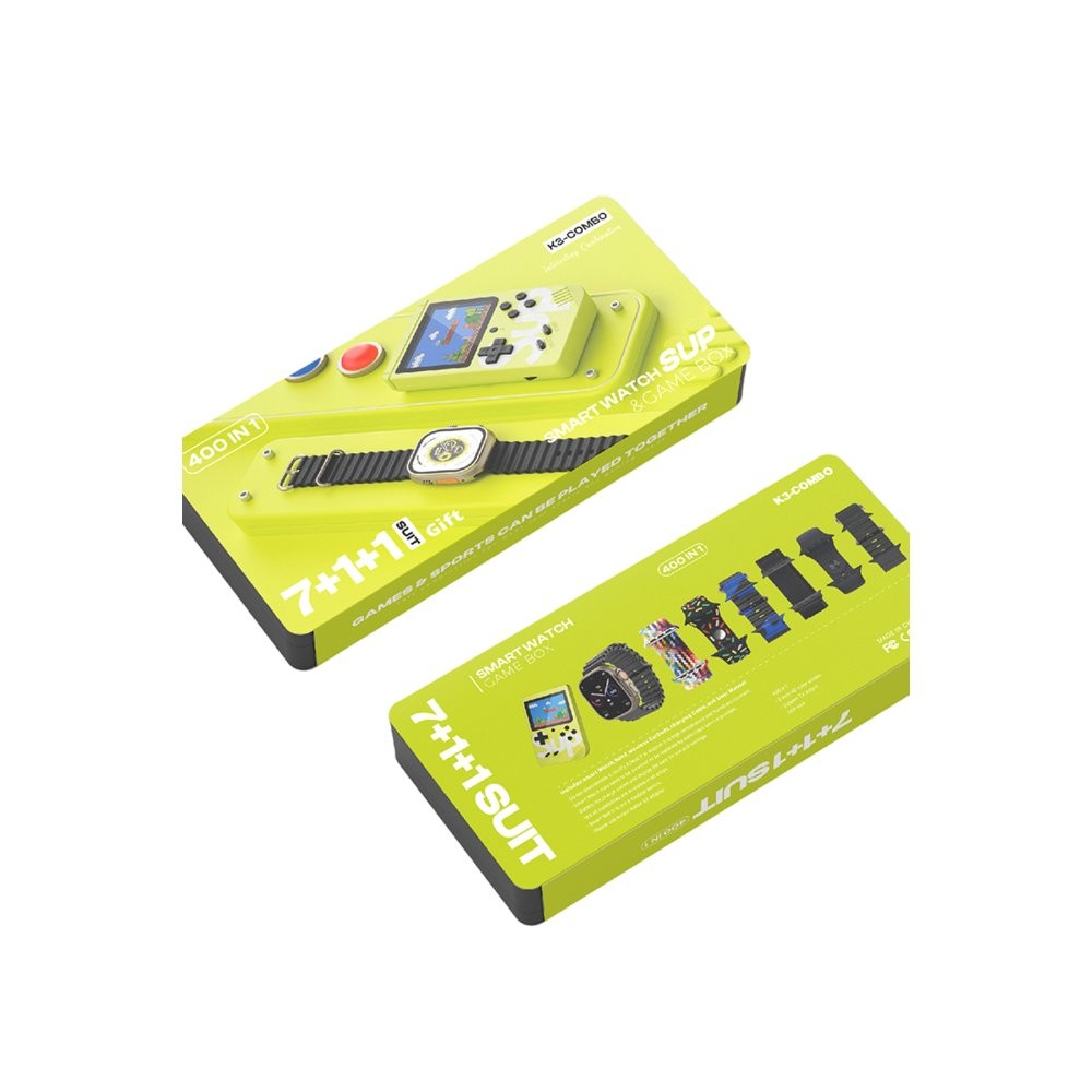 Karler Bass K3 Kombo 7 Adet Kordon ve Ekstra Atari Hediyeli Konuşma Özellikli Akıllı Saat 