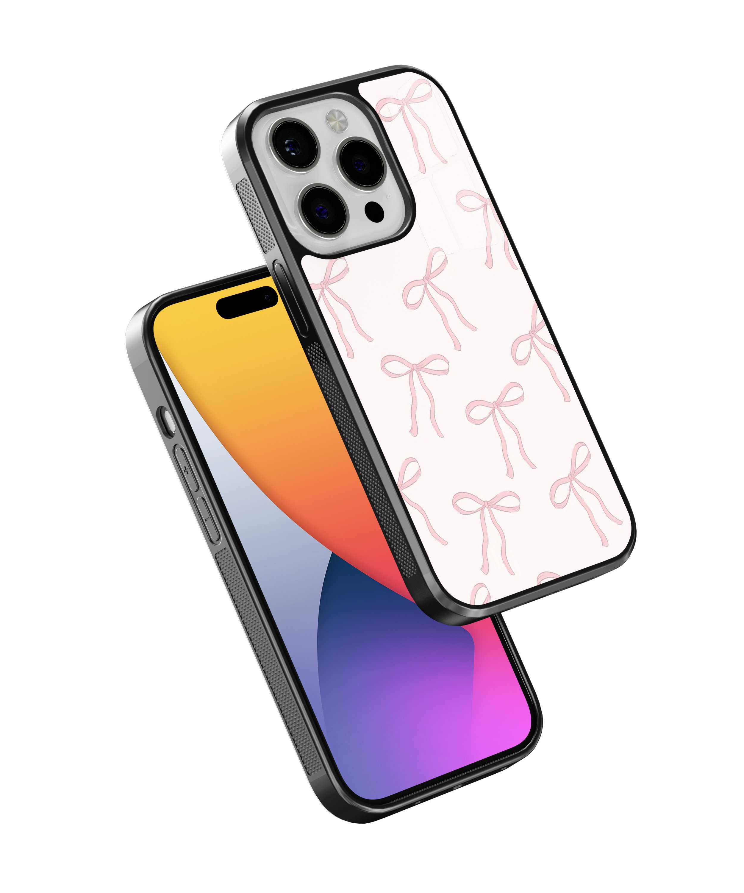 Pembe-Beyaz Flexible Cam Kılıf