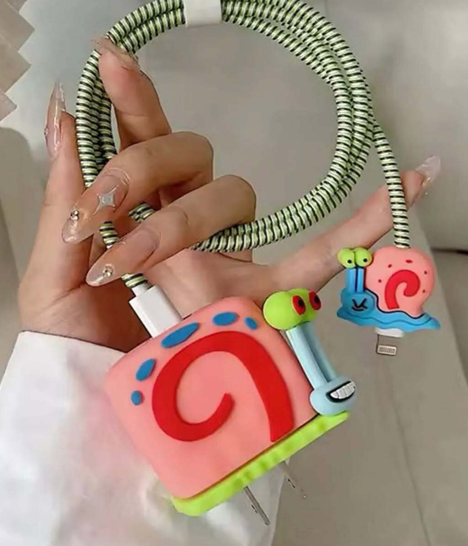 Iphone 18W/20W Uyumlu Şarj Aleti Kılıfı, Adaptör Ve Kablo Koruyucu Tiger