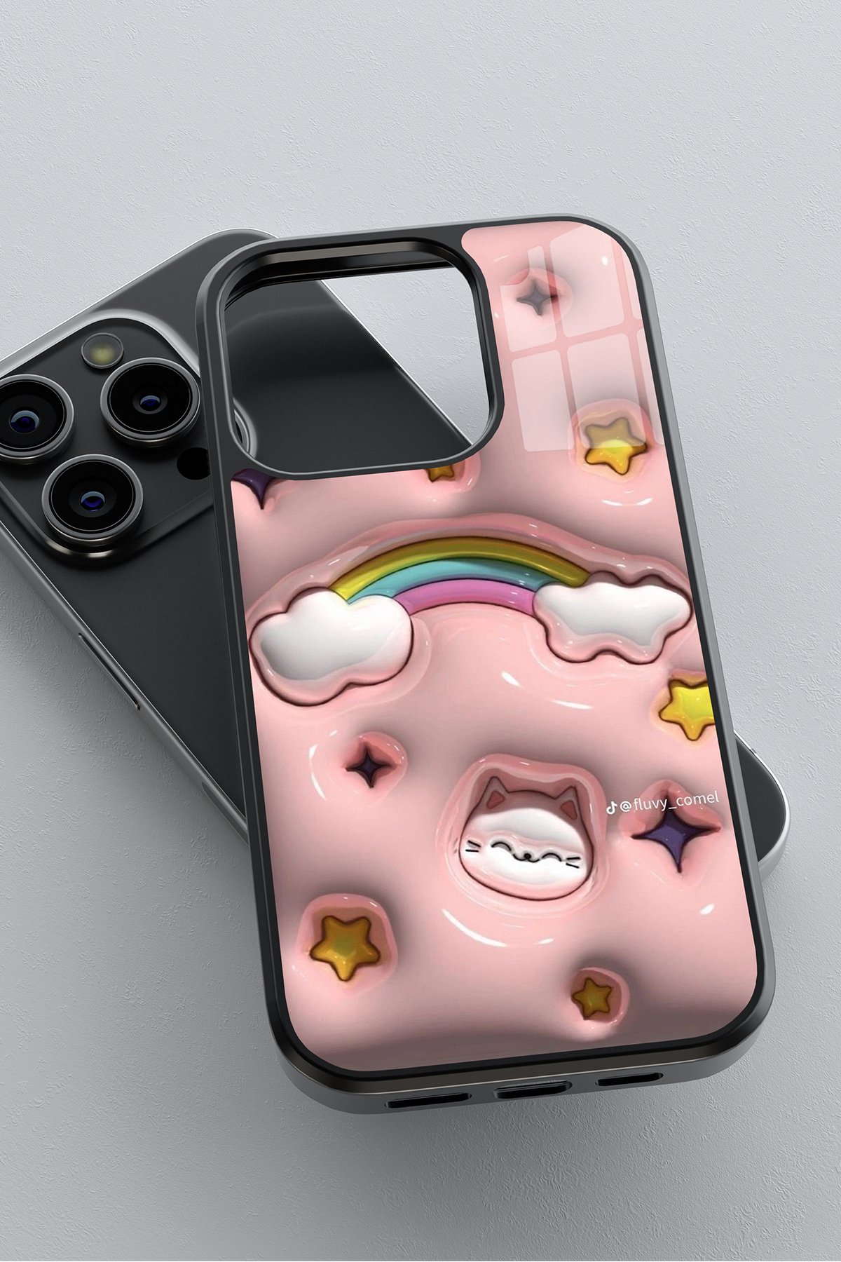 3D Raınbow Cloud Flexible Cam Kılıf