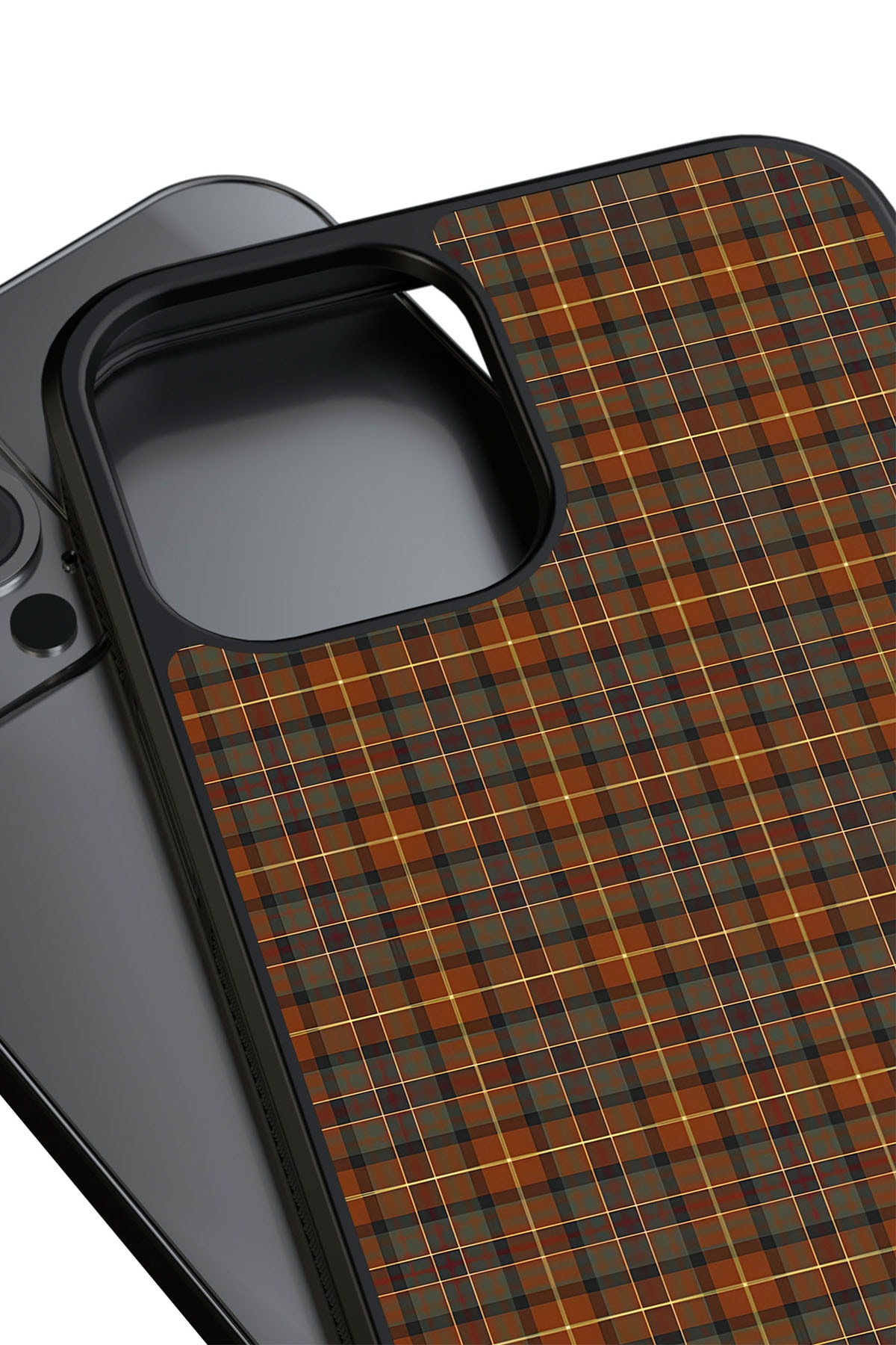 Rustic Plaid Vegie Deri Kılıf