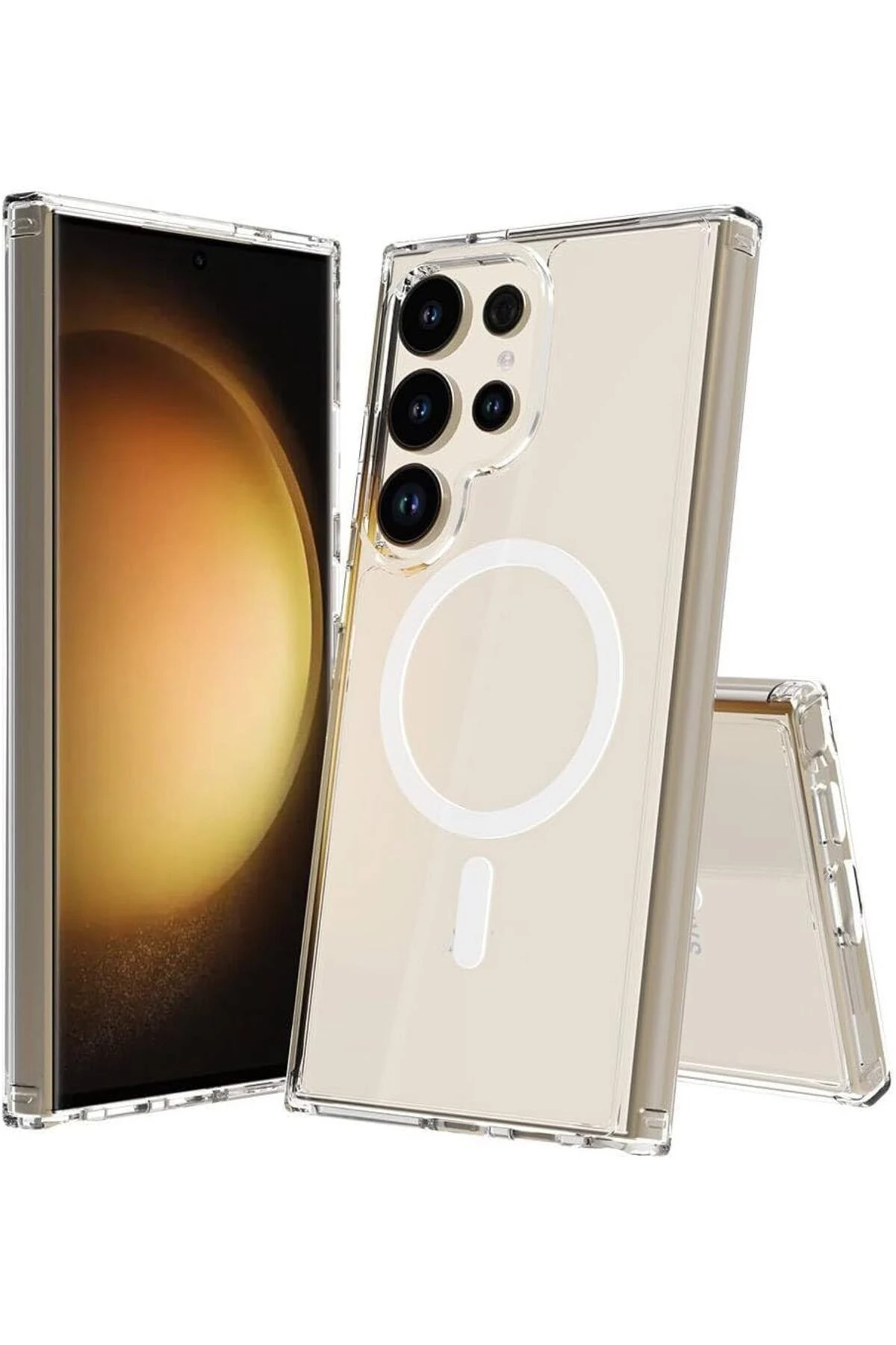 Magsafe Uyumlu Sararmaz İnce Şeffaf Mika Kılıf