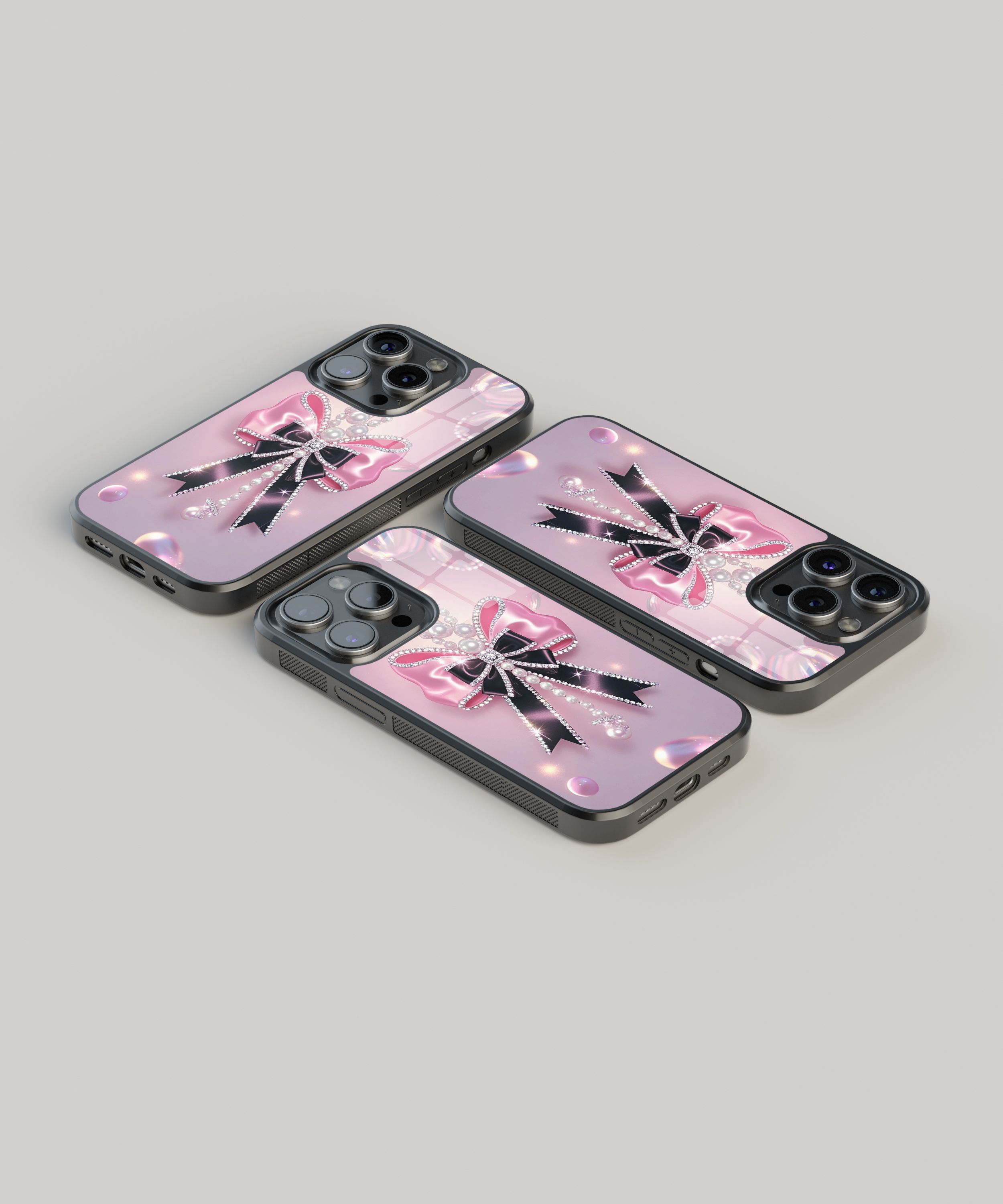 Taşlı-İncili Kurdele Flexible Cam Kılıf
