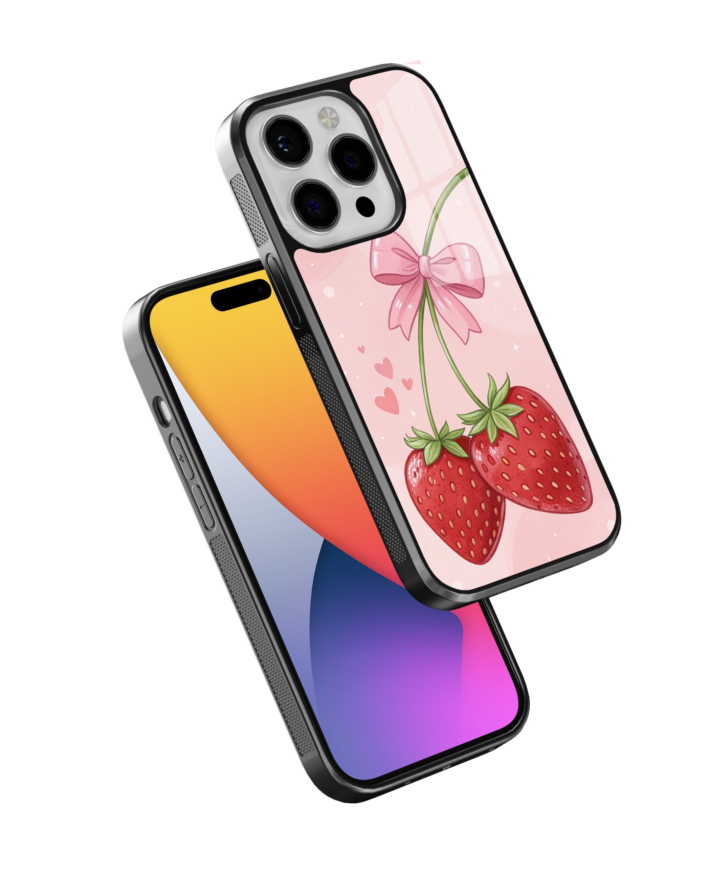 Çilek-Fiyonk Flexible Cam Kılıf