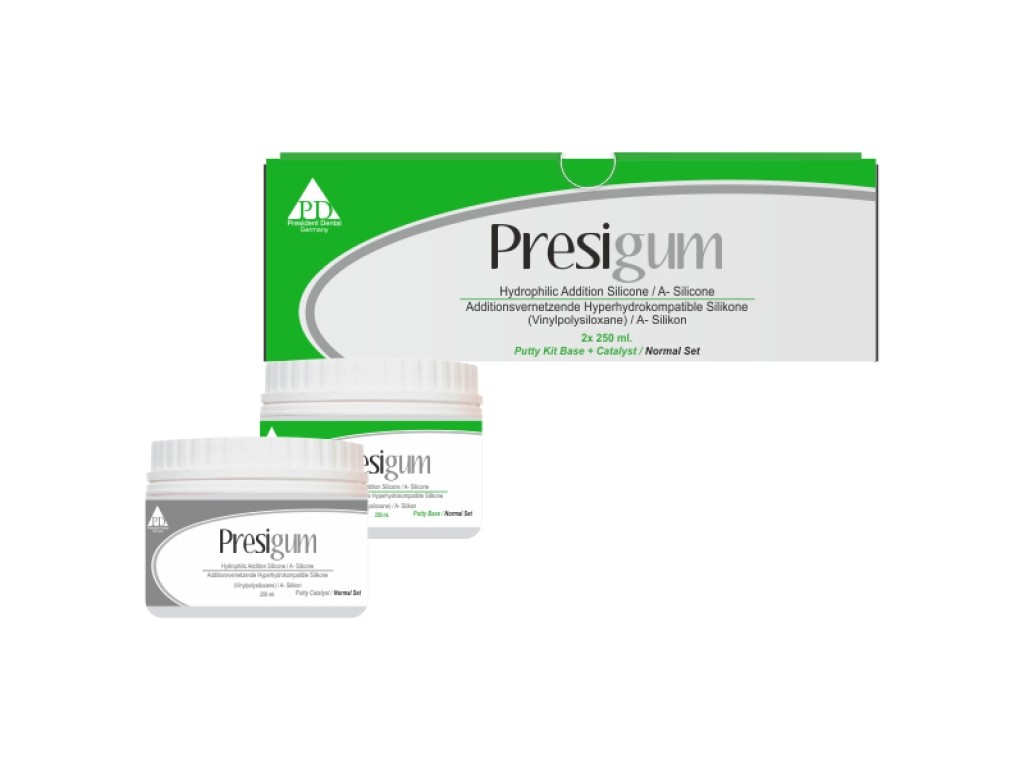 President Presigum Putty Normal Setting - A Silikon 1.Ölçü -2x250 ml