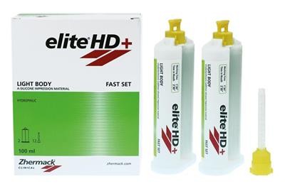Zhermack Elite HD+ Light Body Fast Set 2x50 ml - Hidrofilik Düşük Vizkoziteli A Silikon