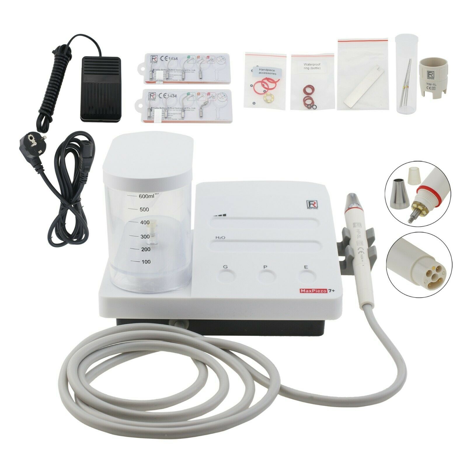 Refine MaxPiezo 7+ Su Tanklı Kavitron Cihazı (Işıklı)