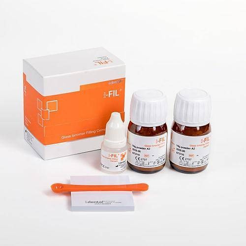 I-DENTAL I-FIL Cam İonomer Dolgu Simanı 10+10 gr toz + 2.7,5 G Likit