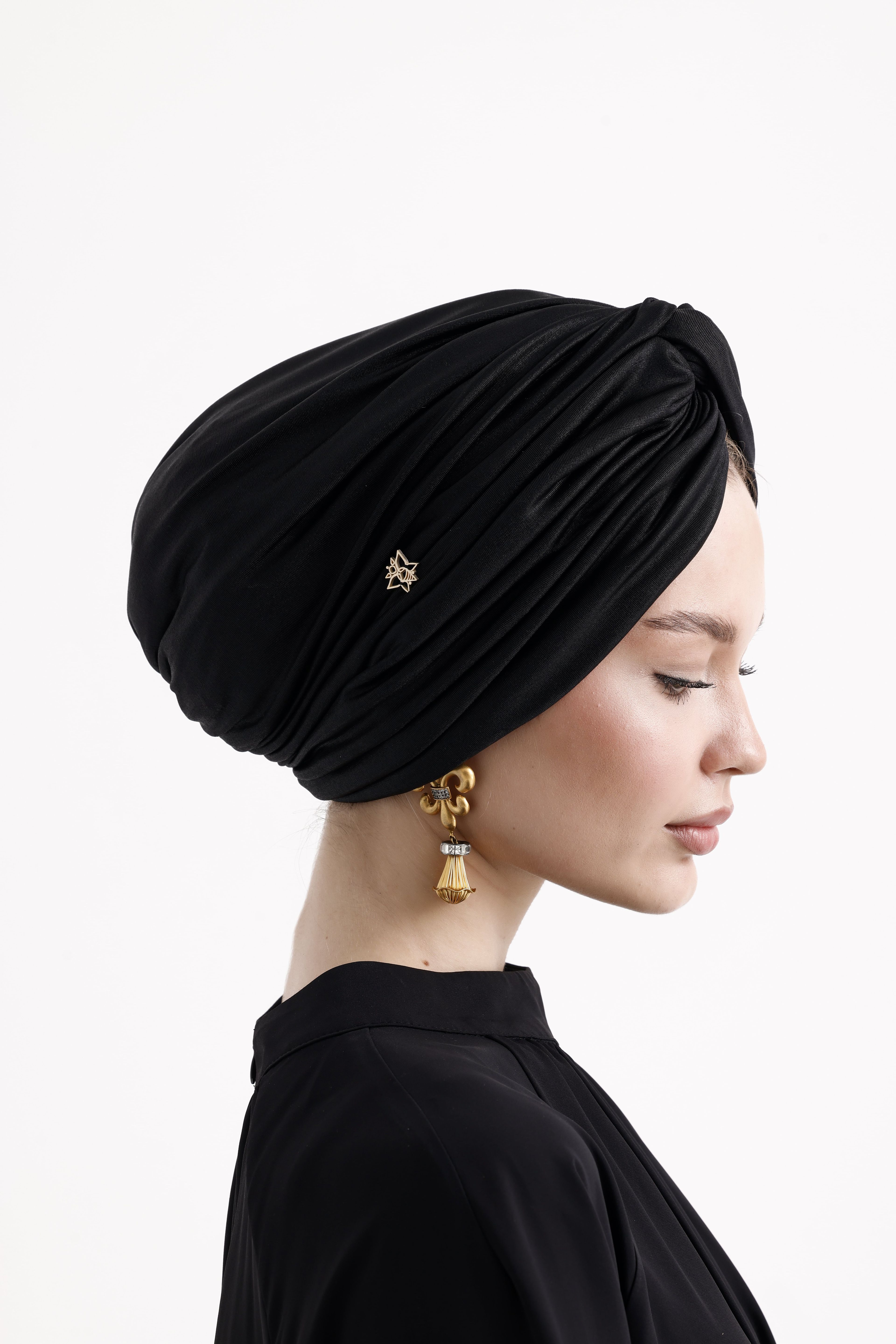 Pearly Mezge Turban - Black