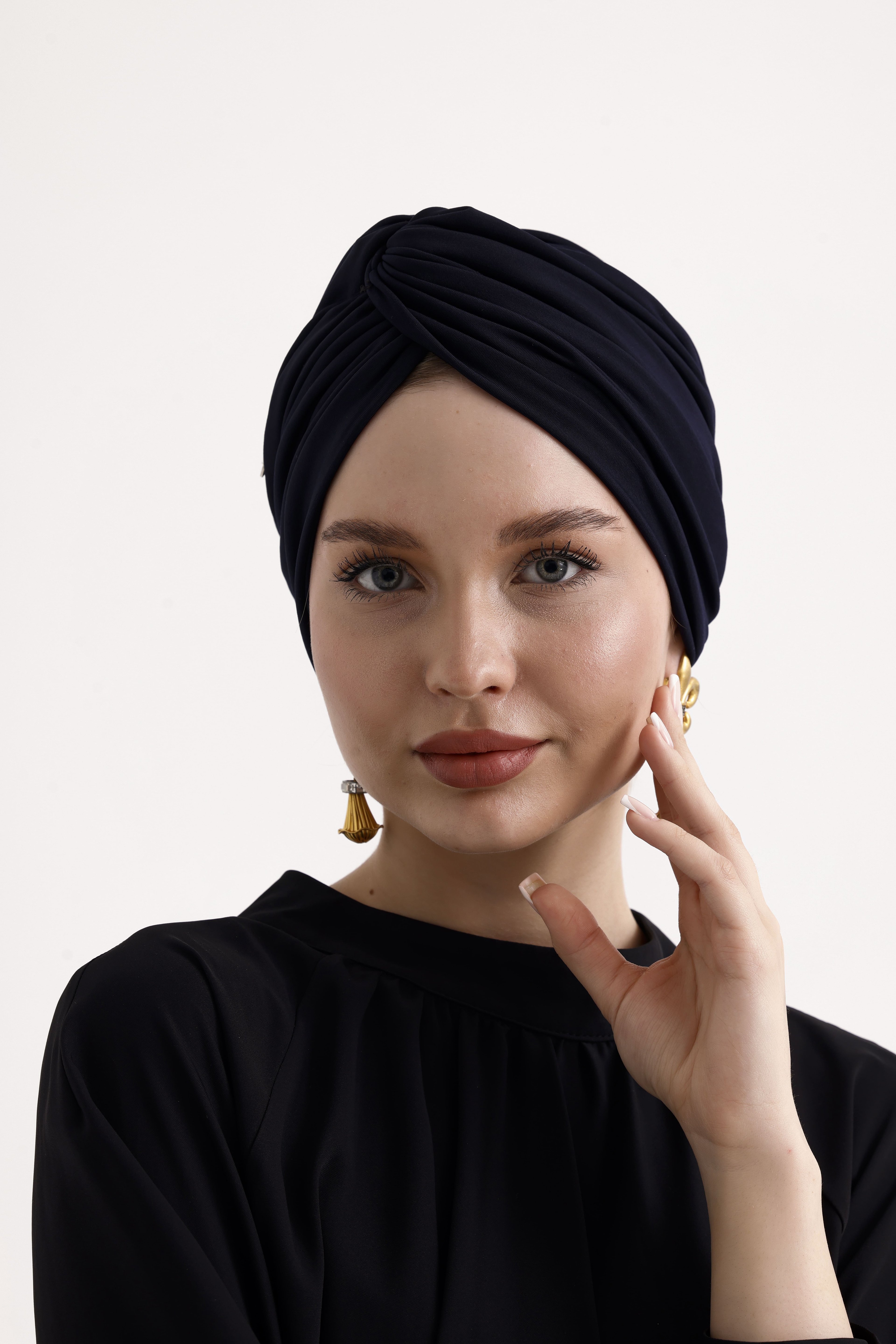 Files Turban - Navy blue