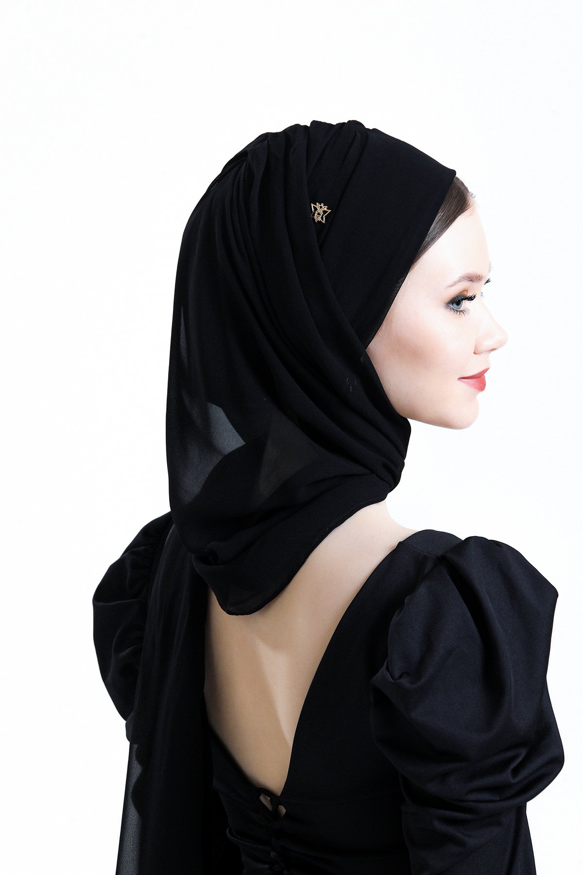 Flat Turban with Shawl