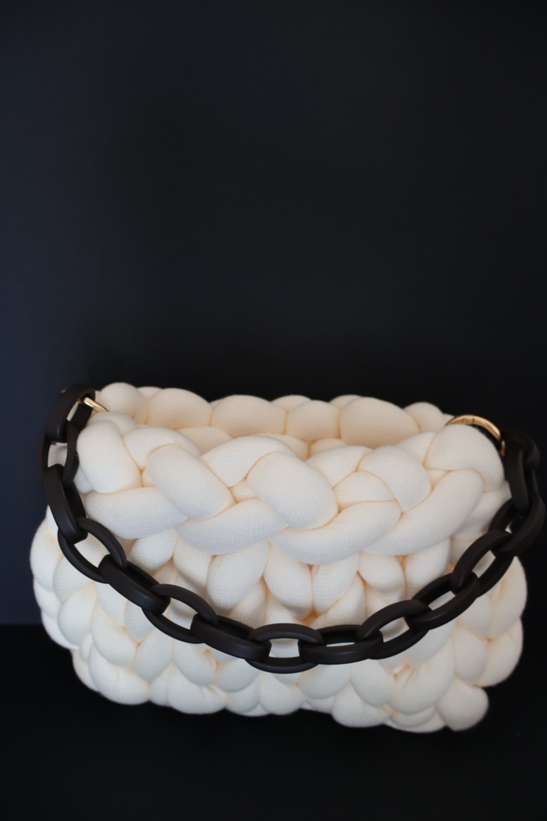 Cotton Chunky Mini Bag - White