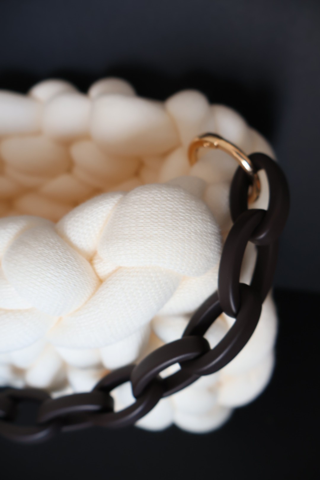 Cotton Chunky Mini Bag - White