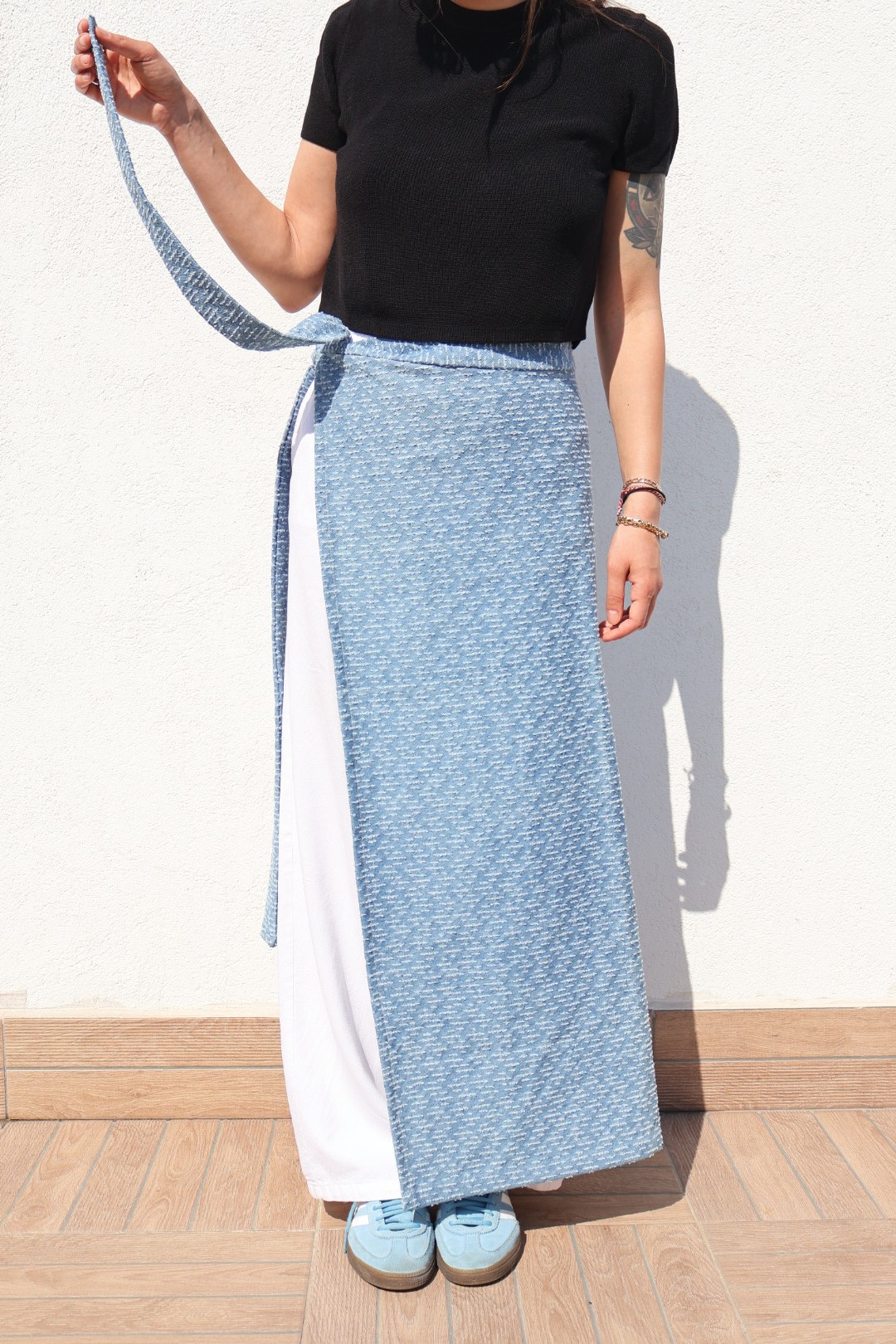 Denim Belt Pareo Long