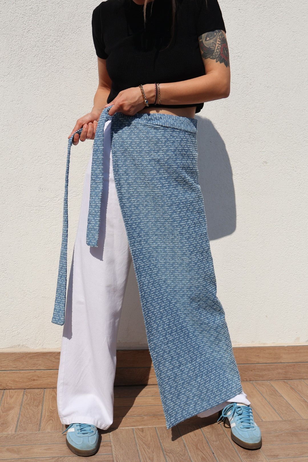 Denim Belt Pareo Long