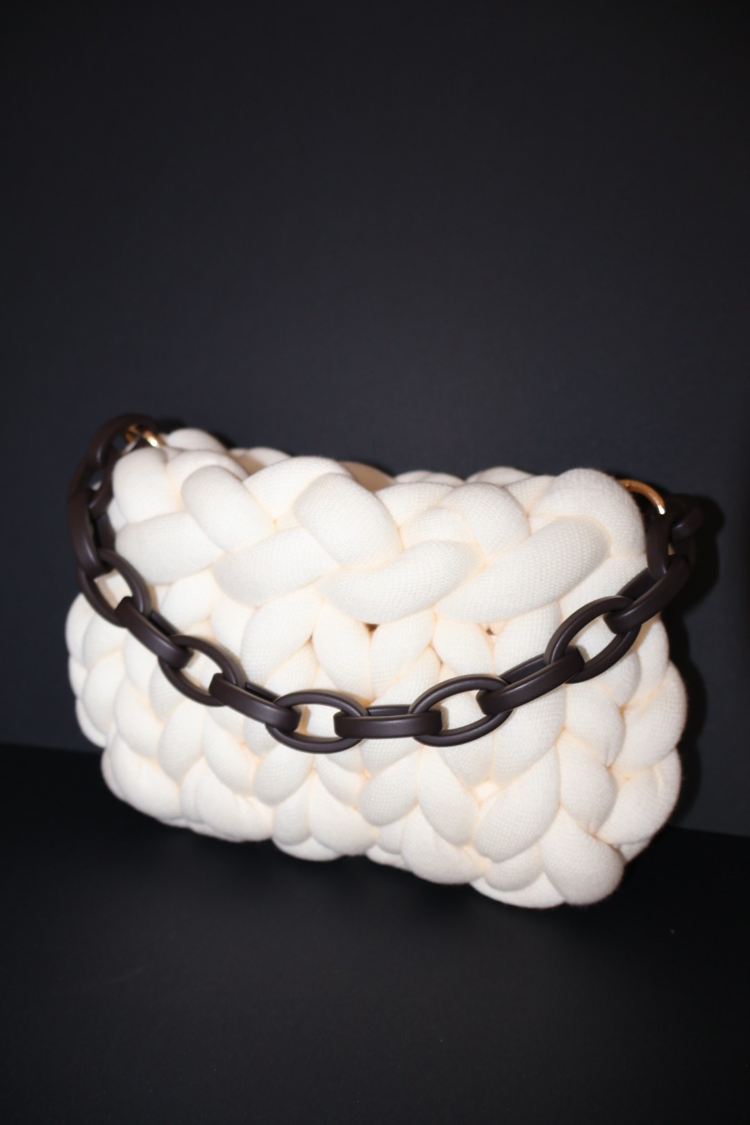 Cotton Chunky Mini Bag - White