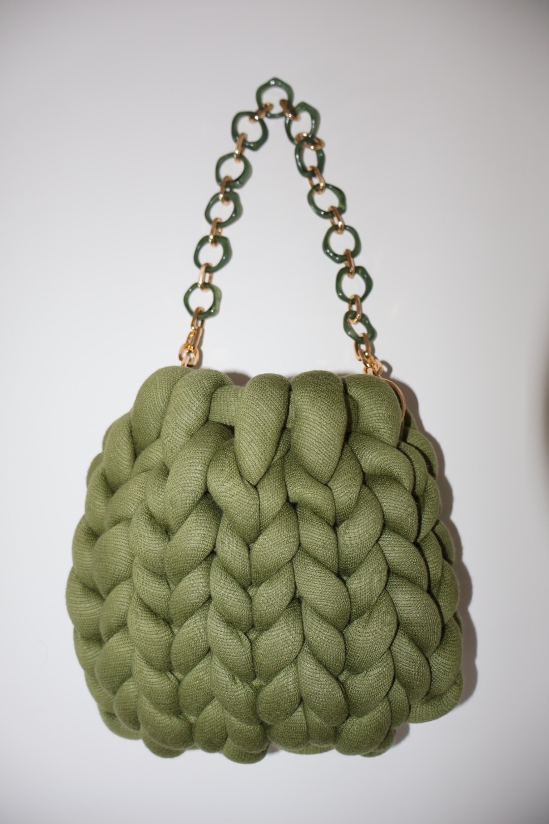 Cotton Chunky Mini Bag - Green