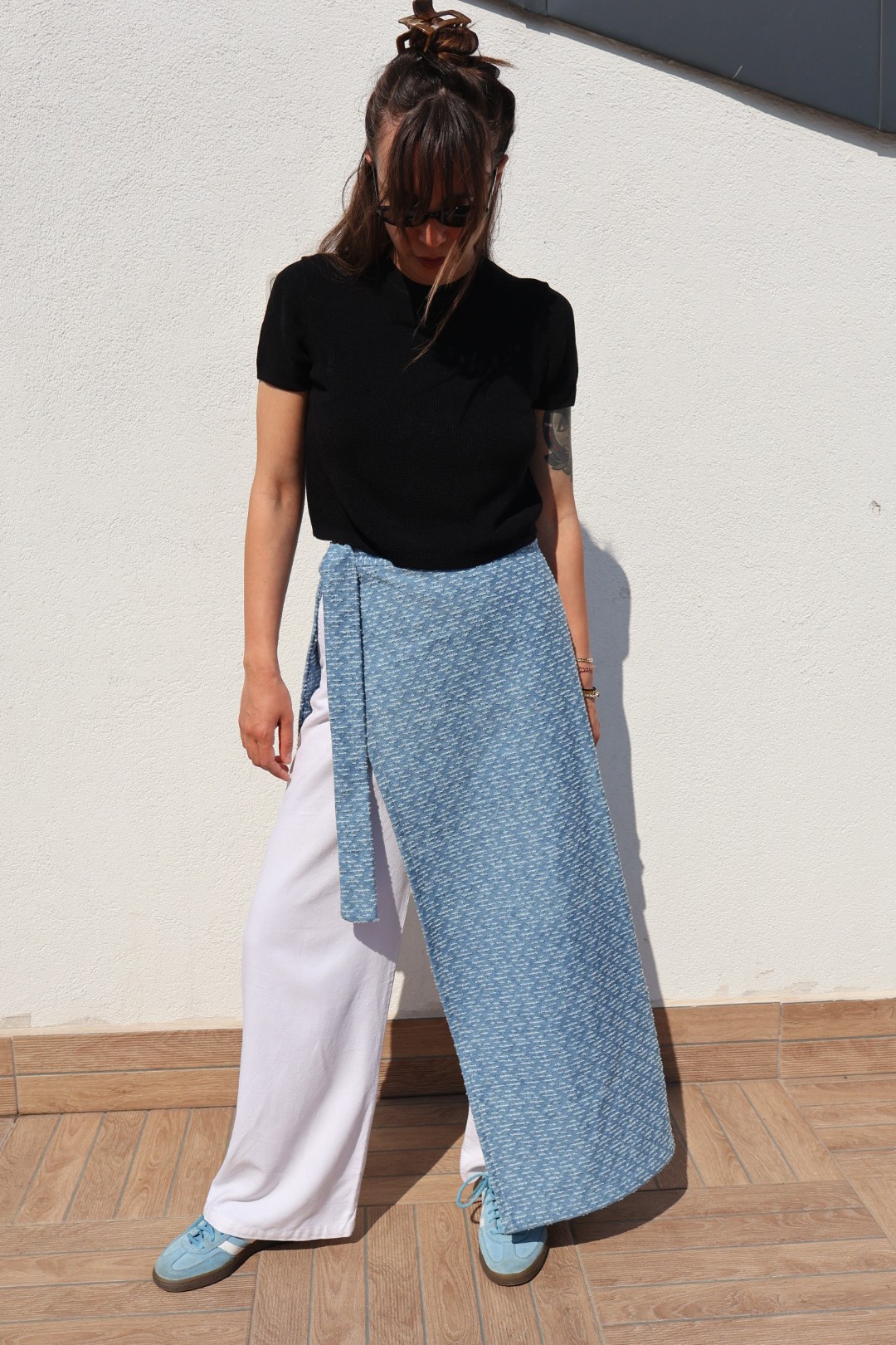 Denim Belt Pareo Long