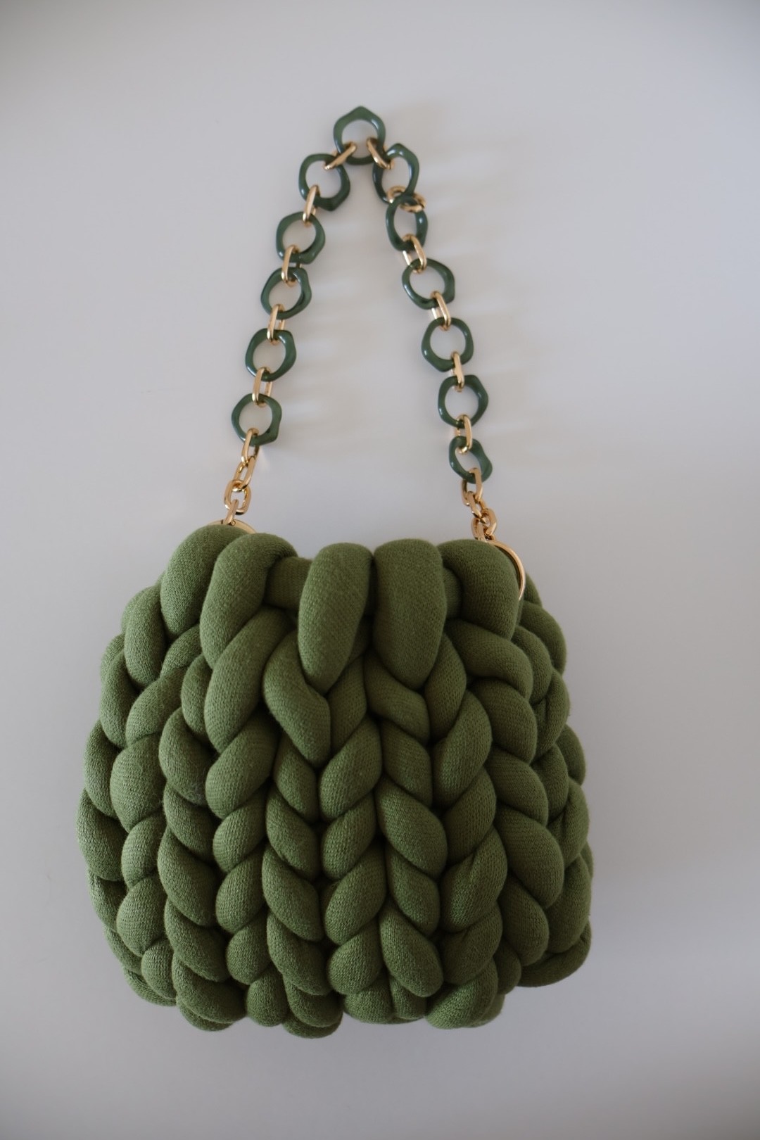Cotton Chunky Mini Bag - Green