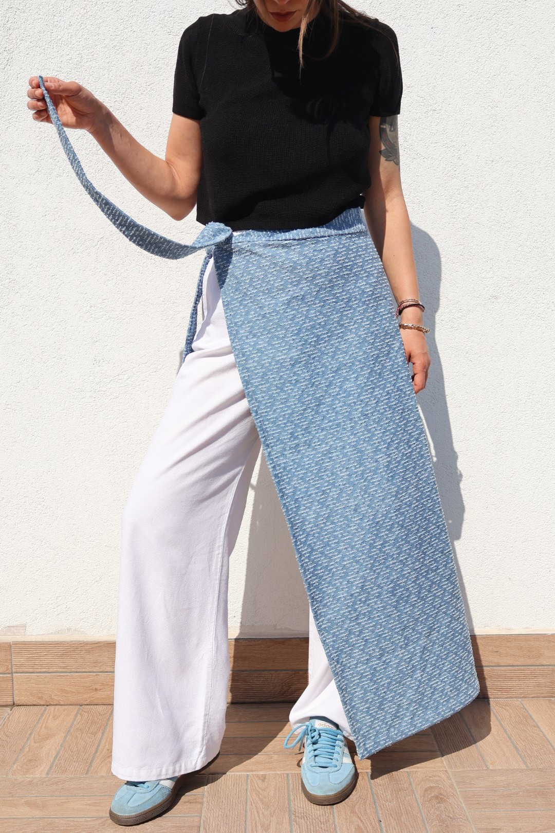 Denim Belt Pareo Long