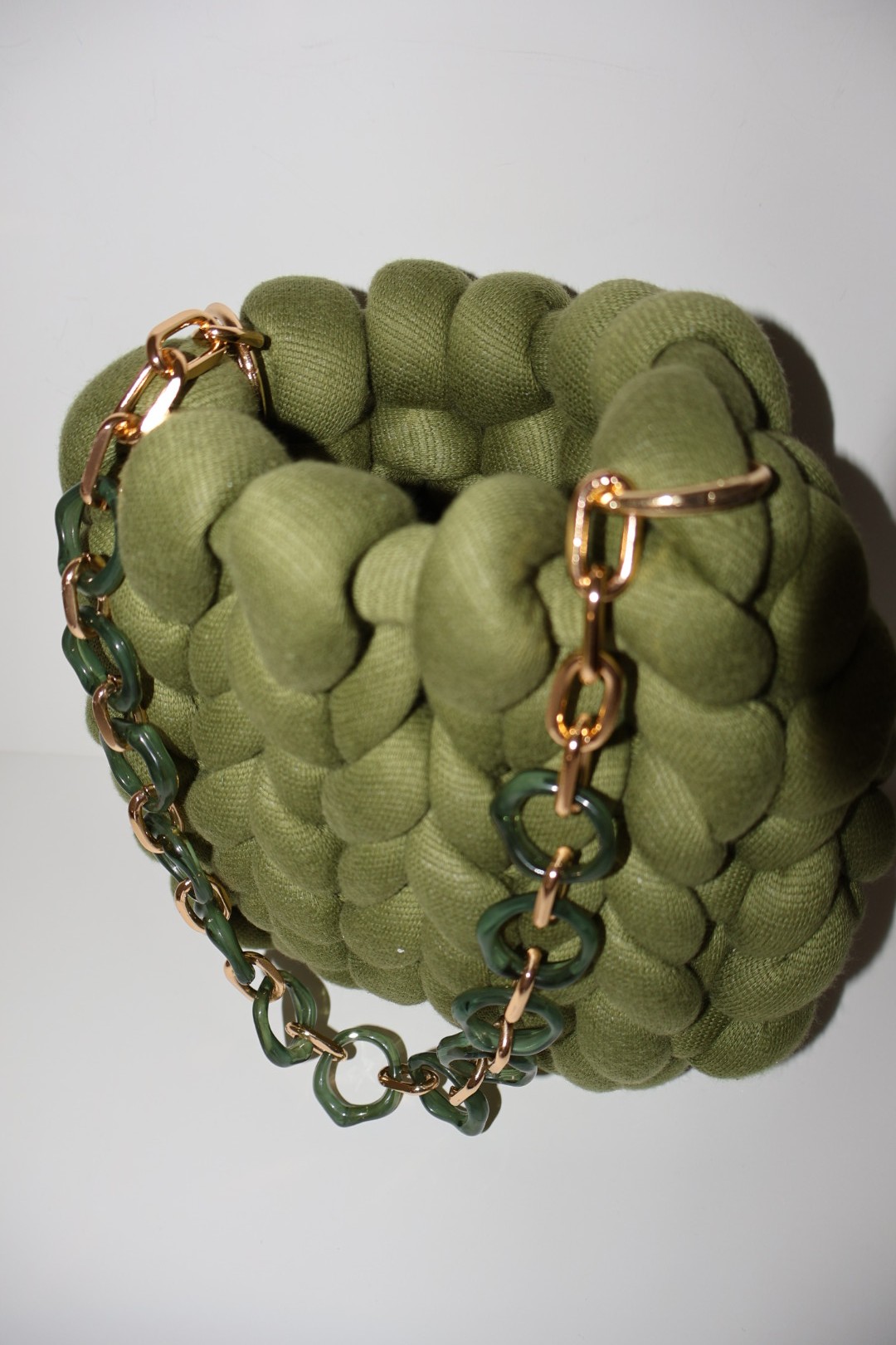 Cotton Chunky Mini Bag - Green