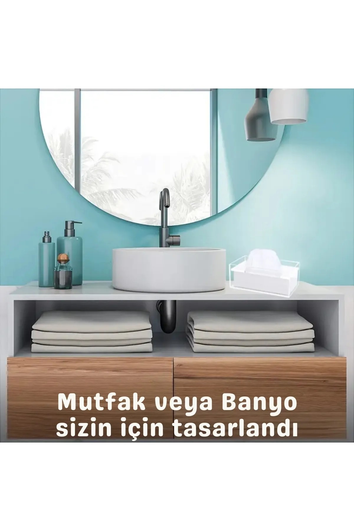 Pleksi Marketi Kapaklı Peçete Kutusu