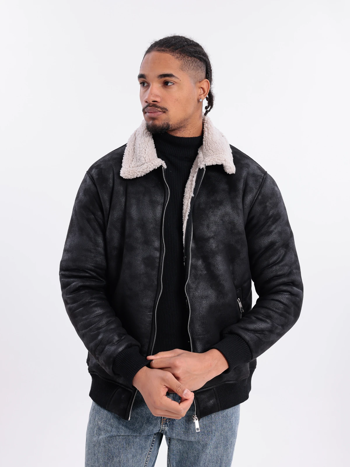 ÇİFT YÜZLÜ SUNİ DERİ CEKET