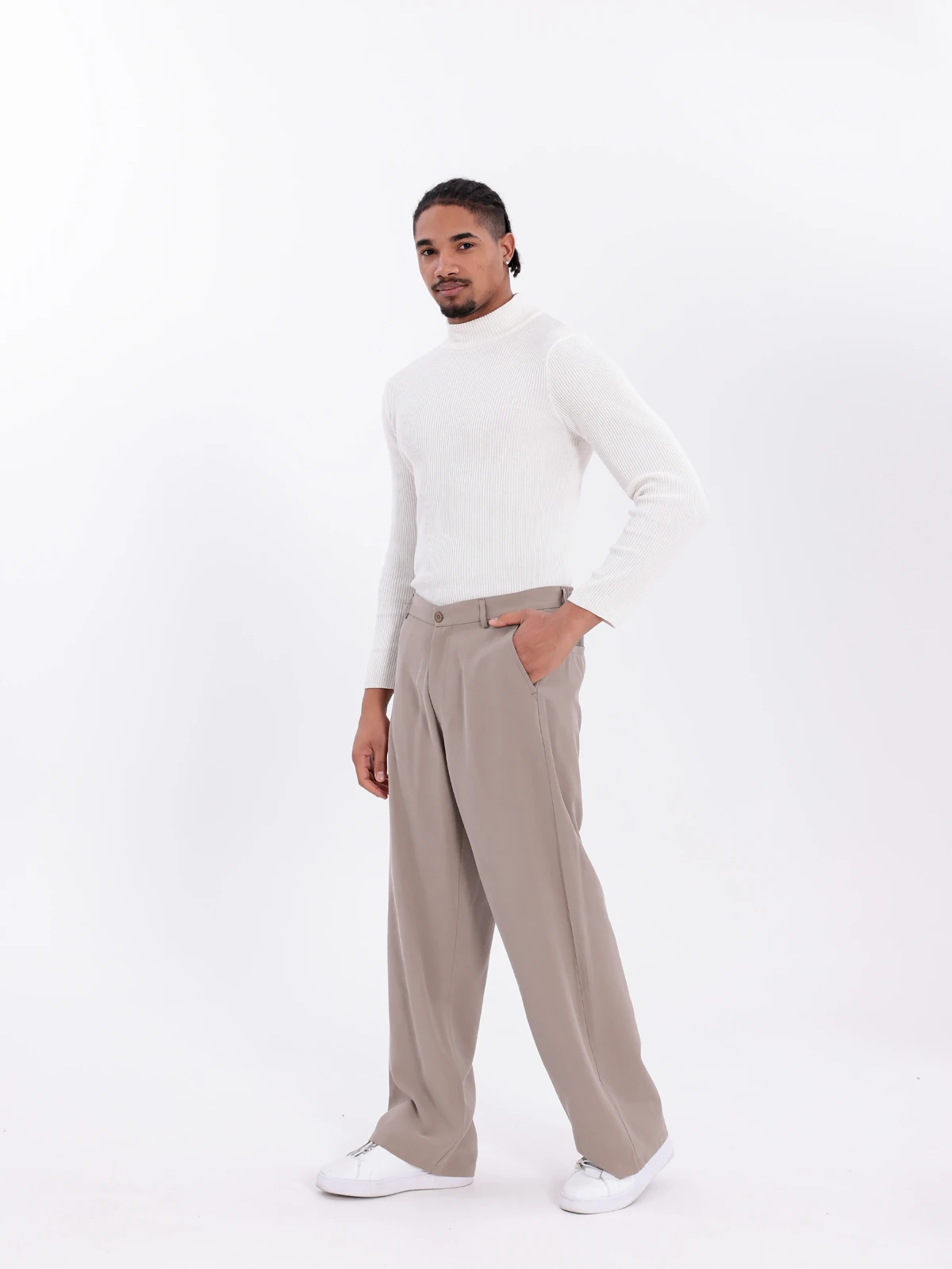 MODAL BAGGY PANTOLON - Bej