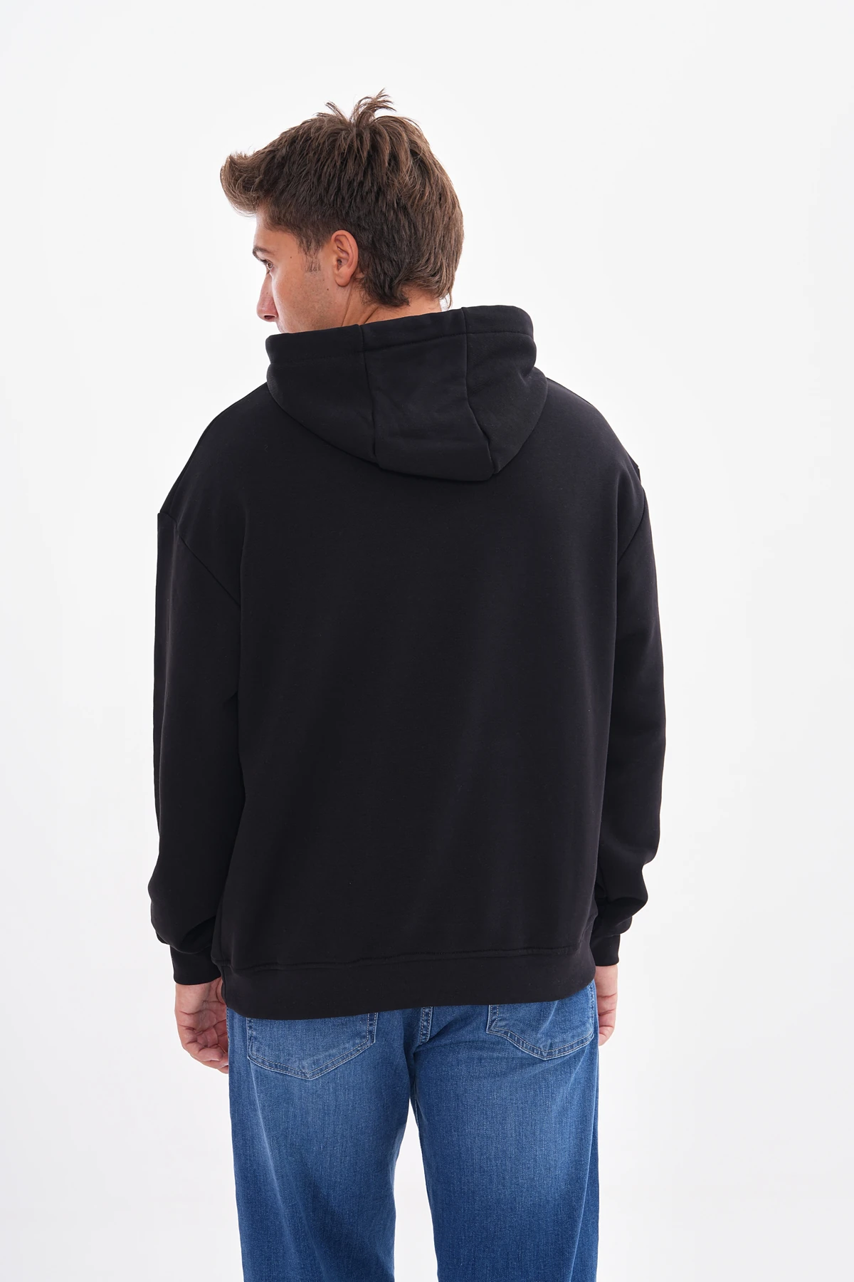 BASIC KAPÜŞONLU OVERSIZE SWEATSHIRT