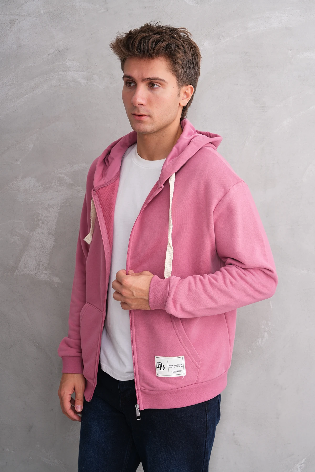 DELUXE FERMUARLI CEKET - Gül