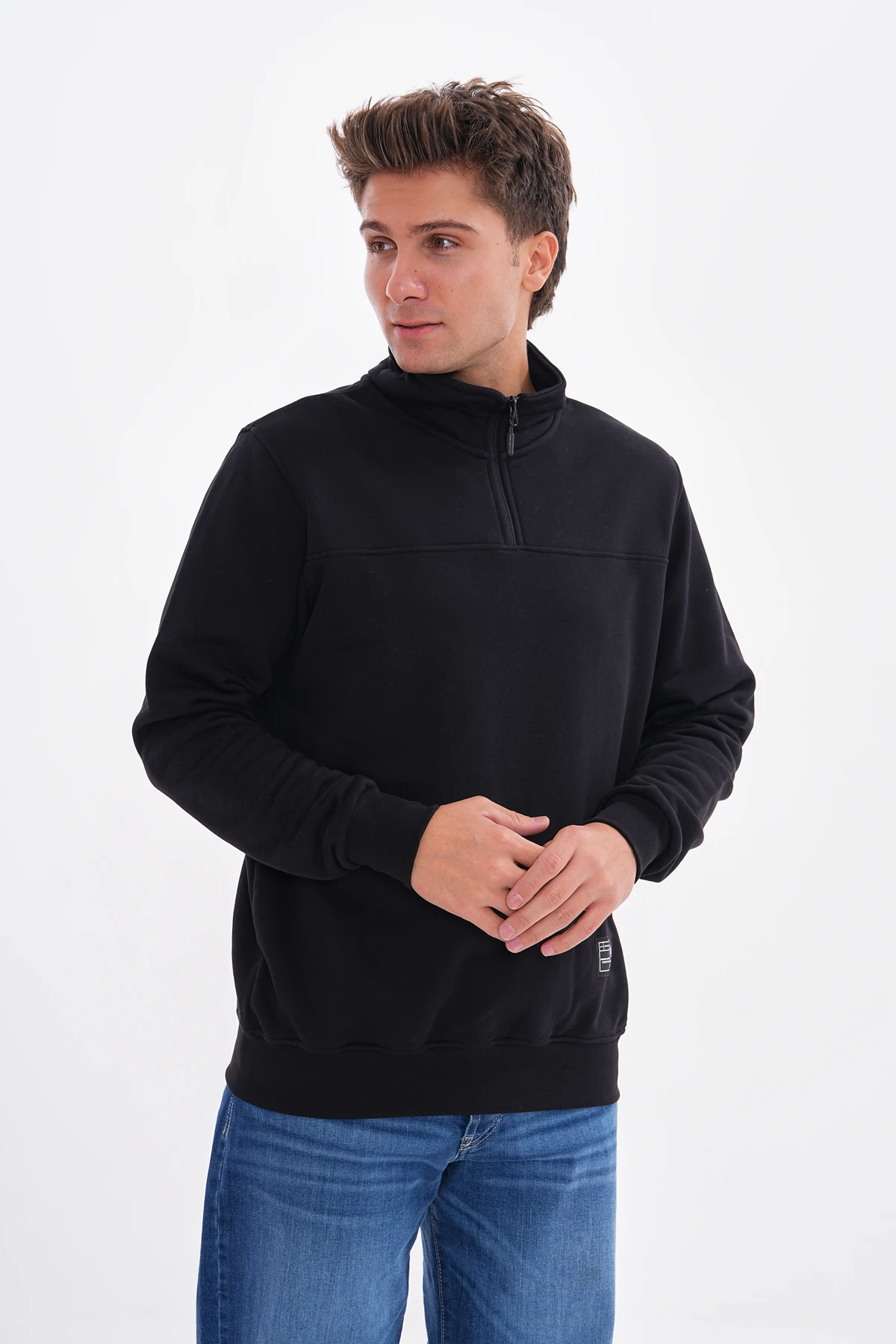 TRACE YARIM FERMUARLI SWEATSHIRT